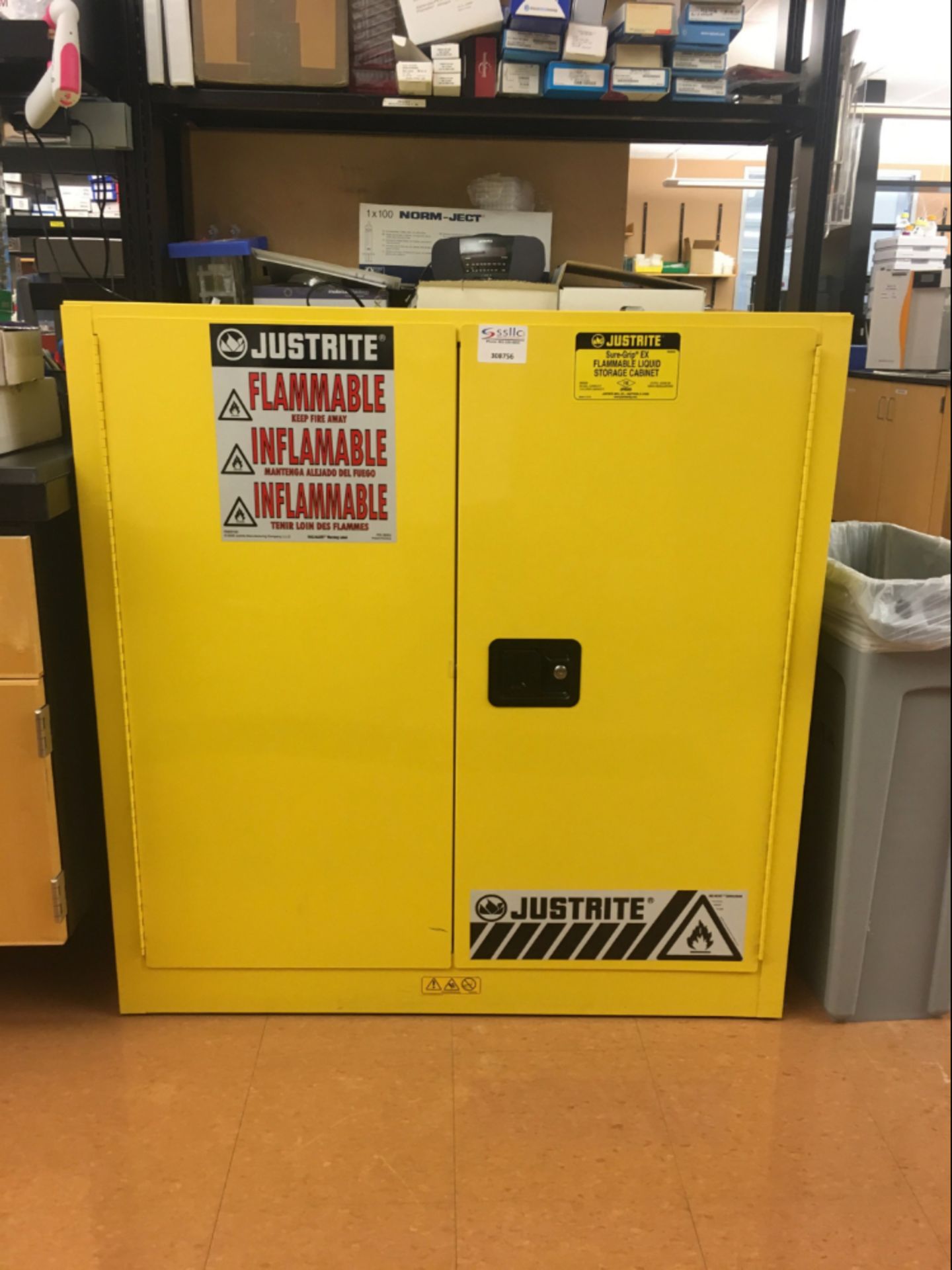 Justrite Sure-Grip EX 30 Gallon Flammable Liquid Storage Cabinet