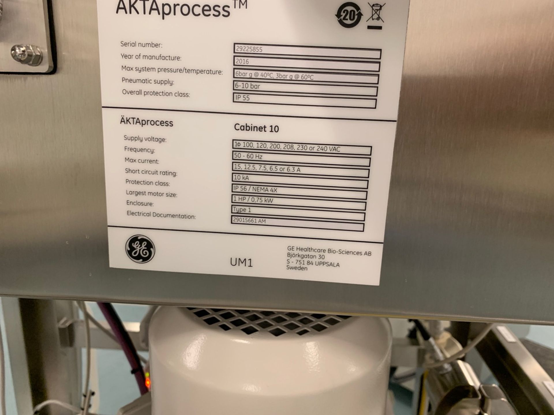 GE AKTAprocess Automated Liquid Chromatography System - Image 11 of 11