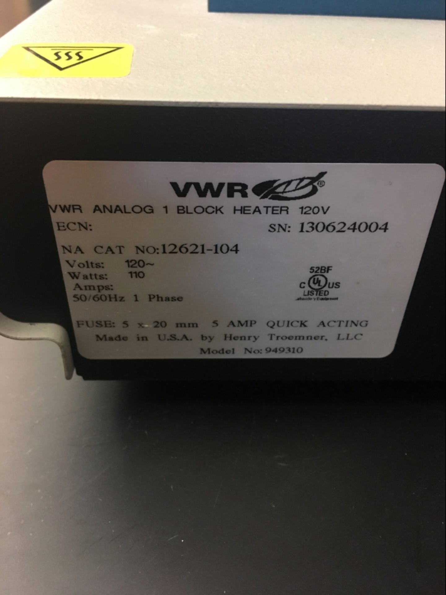 VWR Analog 1 Block Heater - Image 2 of 2