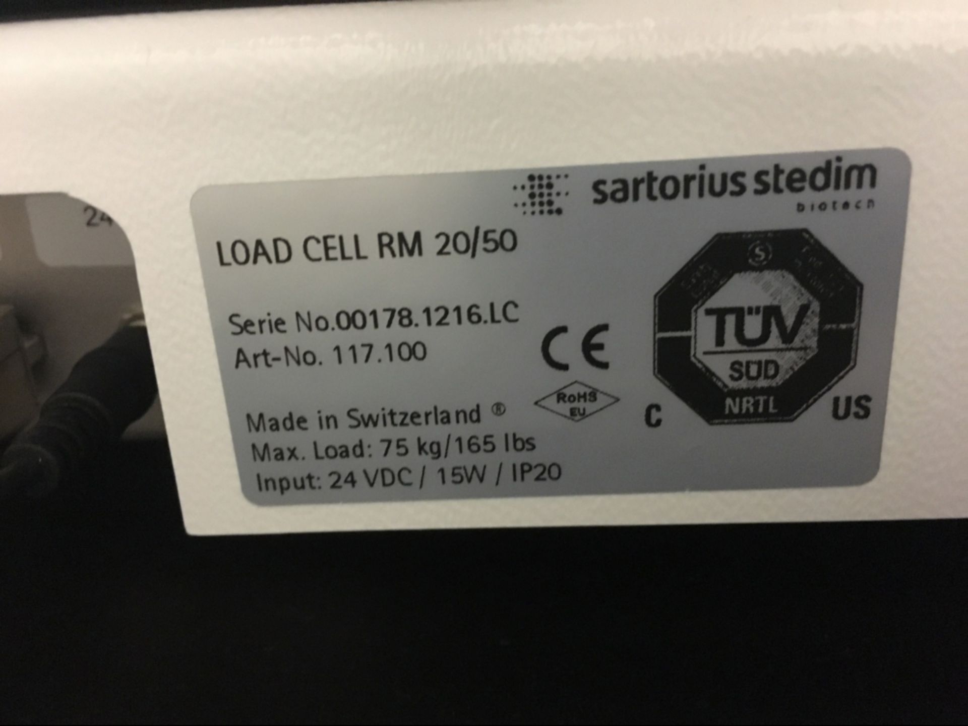 Sartorius Biostat RM 20/50 basic Bioreactor - Image 4 of 5