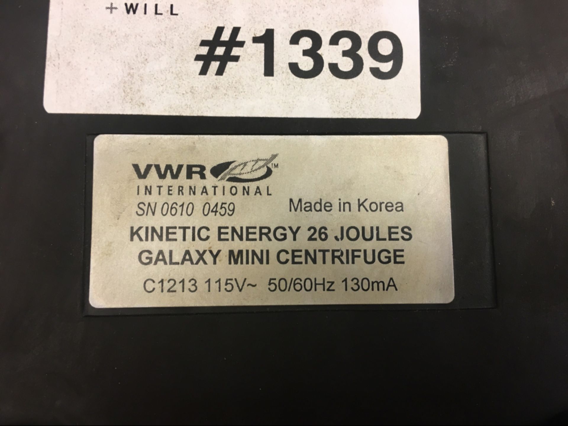 Lot of (2) VWR Galaxy Mini Centrifuges - Image 2 of 2