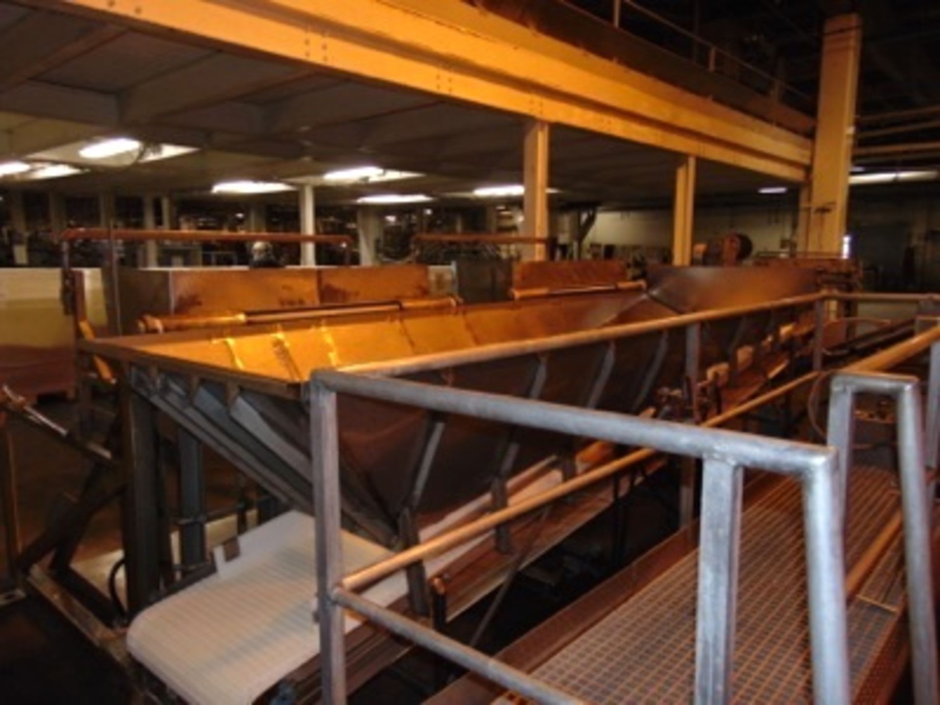 S.S. Product Belt Incline Conveyor, 24"W x 20'L