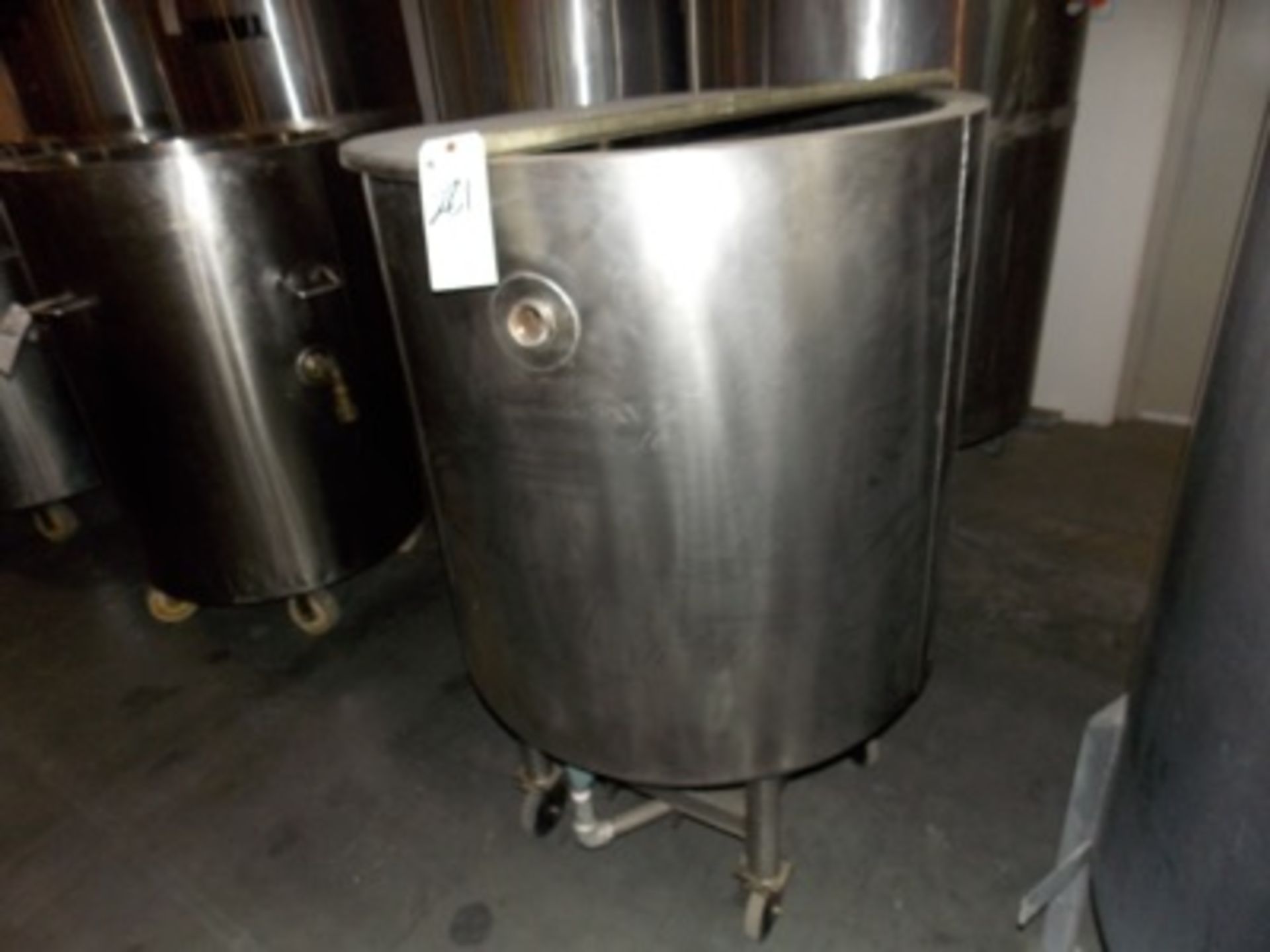 S.S. Approx. 150 Gal Steam Kettle Jacketed Tank Portable w/ Lid