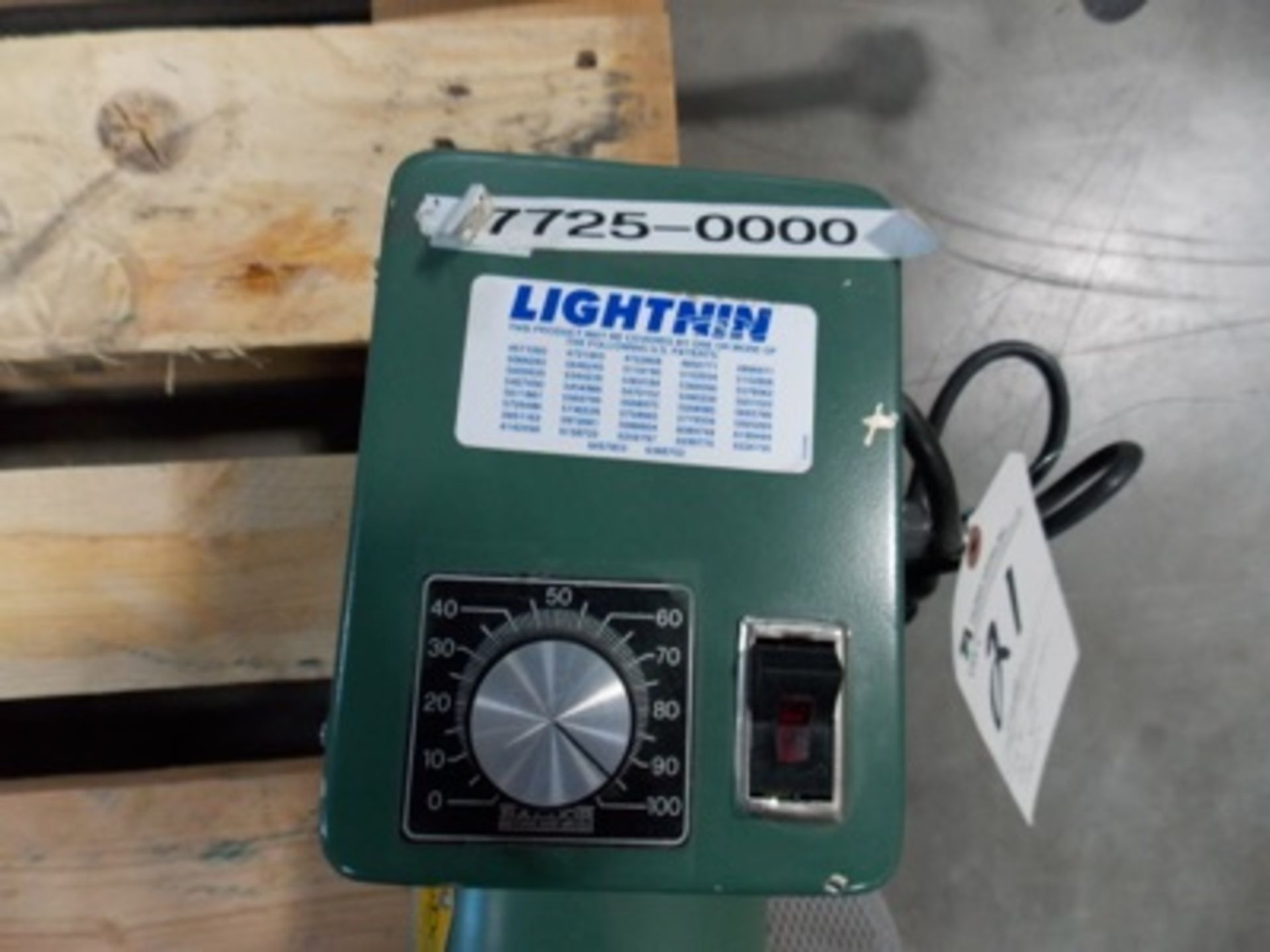 Lightnin mod. FU1P25, .25hp, 1.800 RPM var. Spd. Mixer - Image 2 of 3