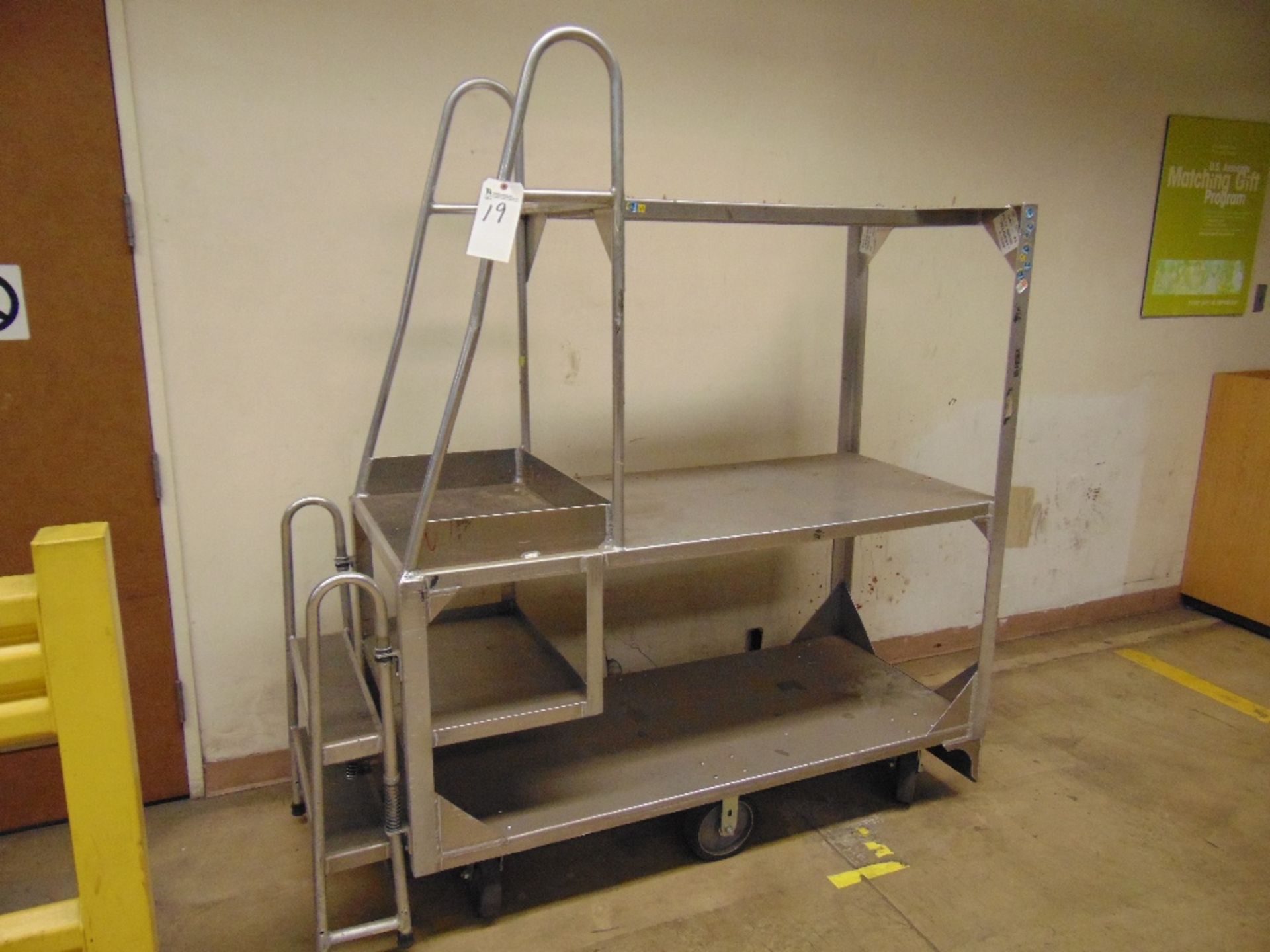 Aluminum Inventory Transport Cart (No Contents)