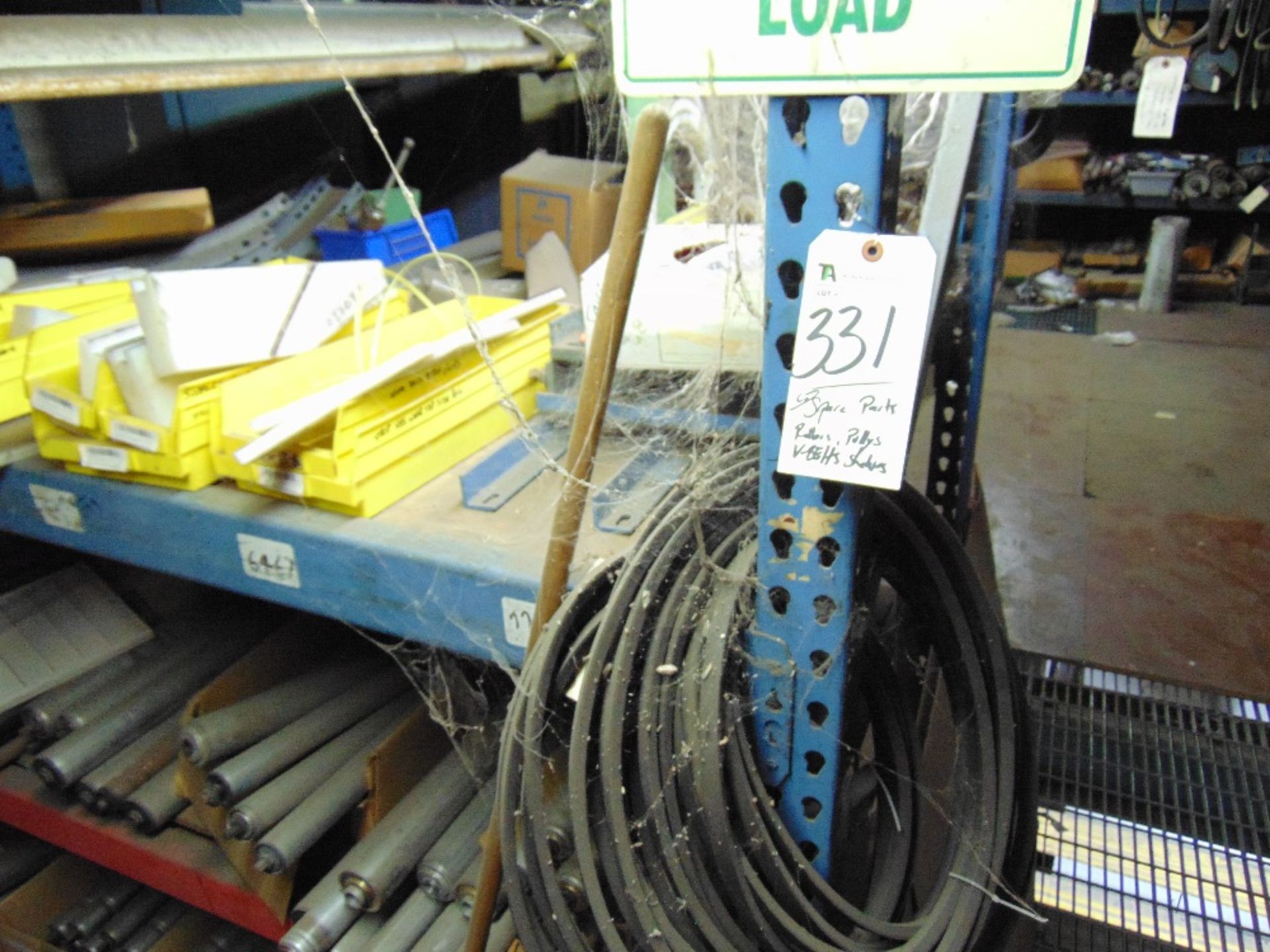 (Lot) Spare Parts, Rollers, Pulleys, V-Belts, - Image 3 of 3