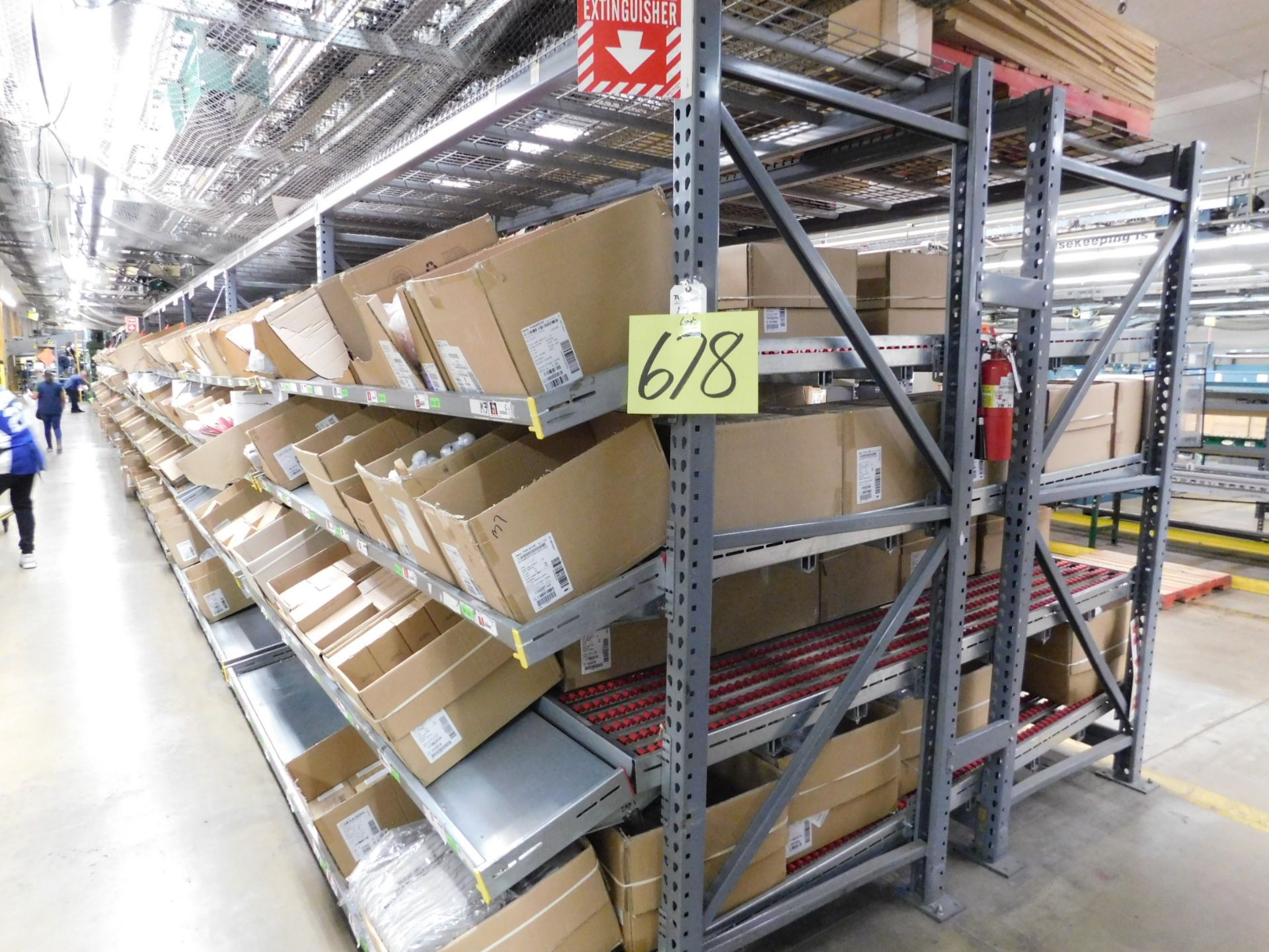 (Lot) (5) Inventory Case Flow Racking System