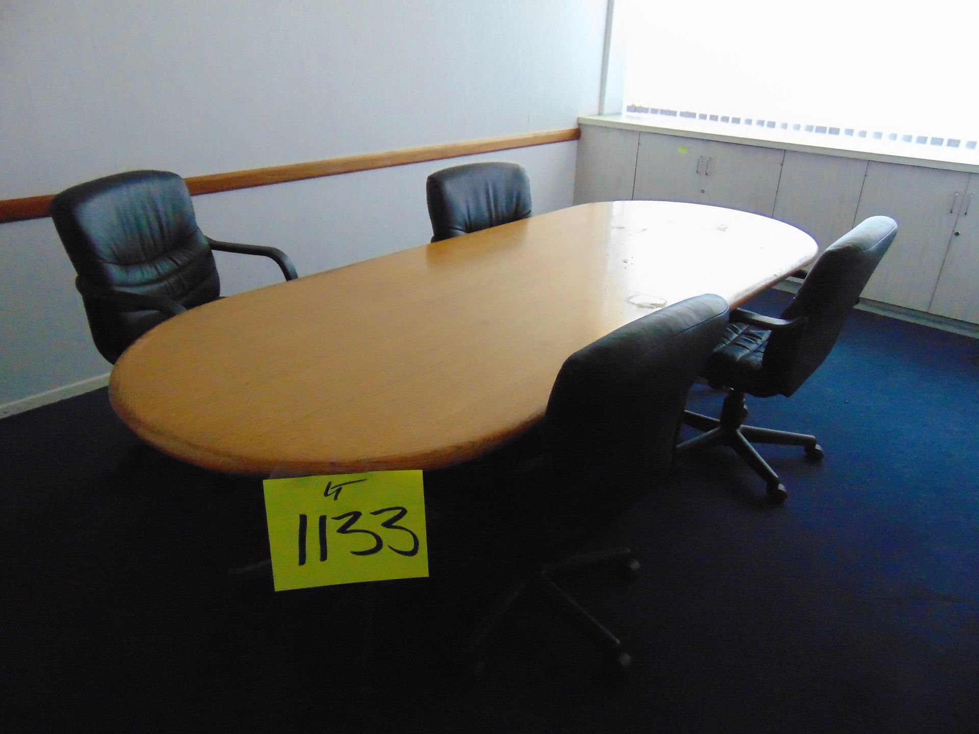 (Lot) Conference Table w/ (4) Chairs