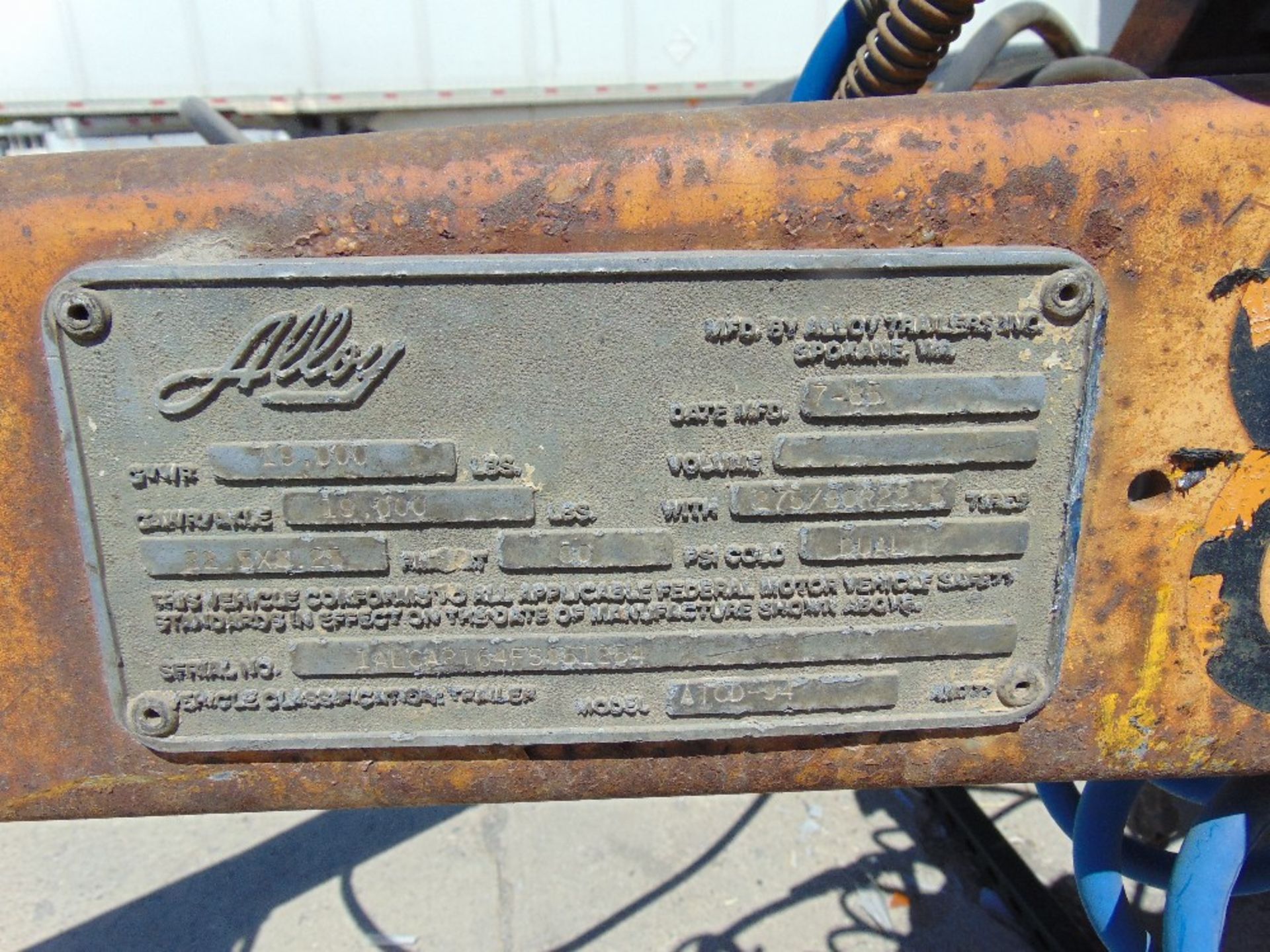 1985 Alloy mod. ATCD-94 Fifth Wheel Hitch, - Image 3 of 3