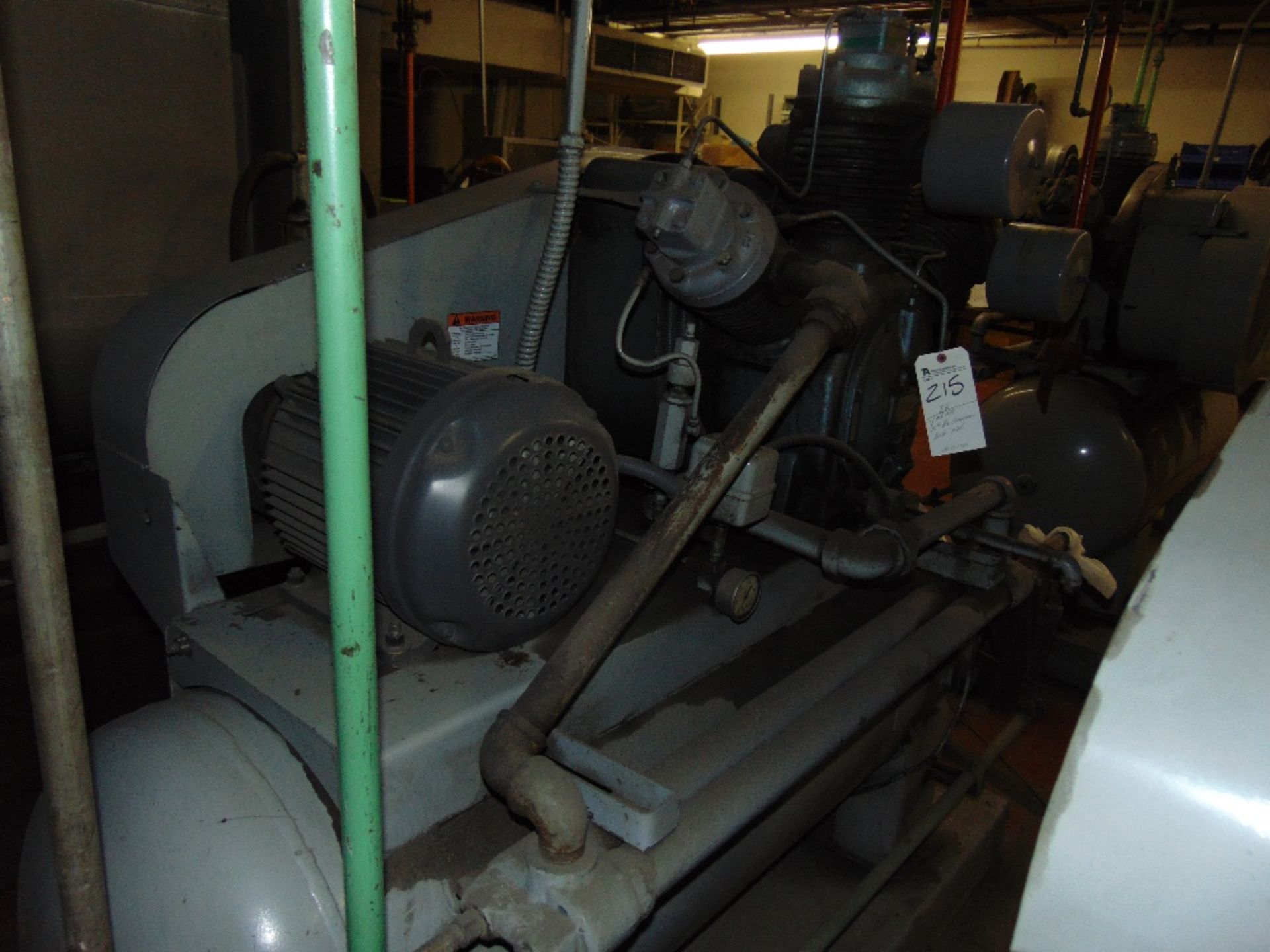 IR mod. 15TE, 15hp Air Compressor, Tank-Mtd.