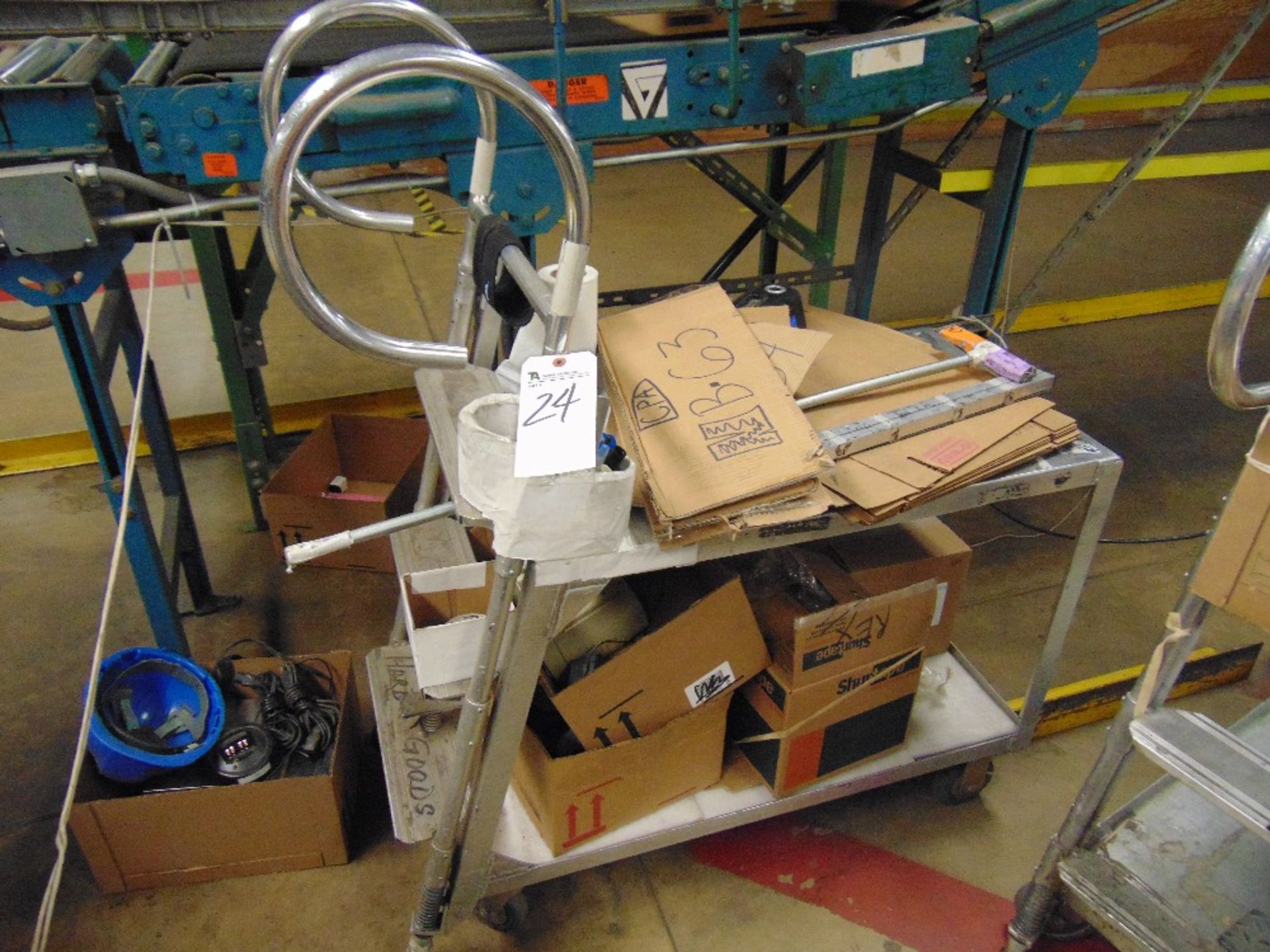 Aluminum Inventory Transport Cart (No Contents)