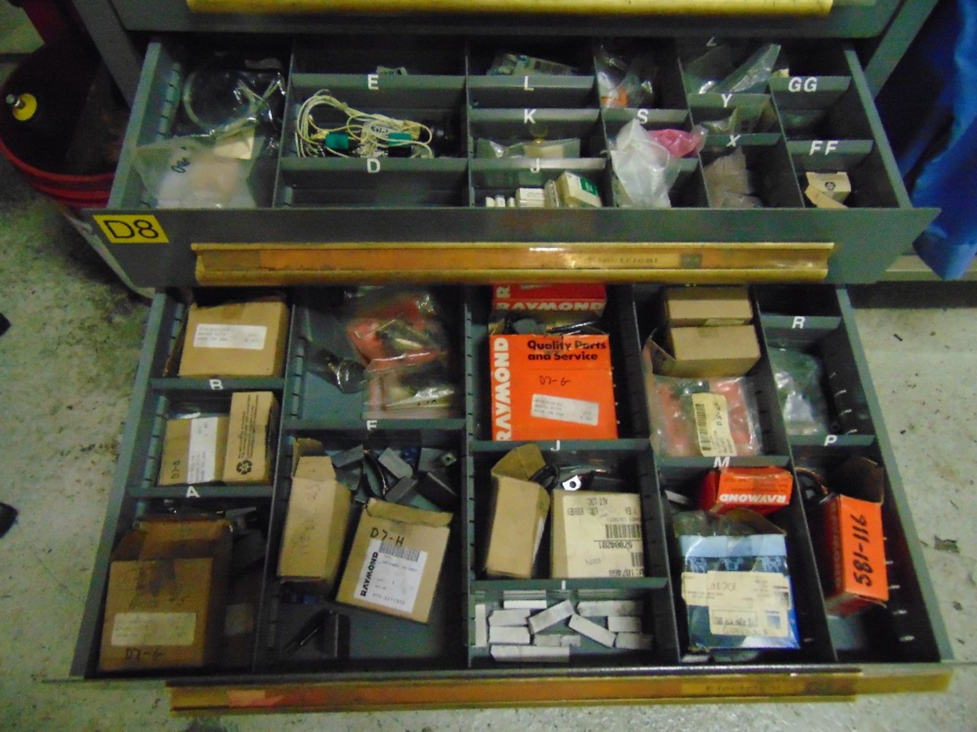 (Lot) Equipto 12-Drawer Parts Cabinet w/ - Image 2 of 2