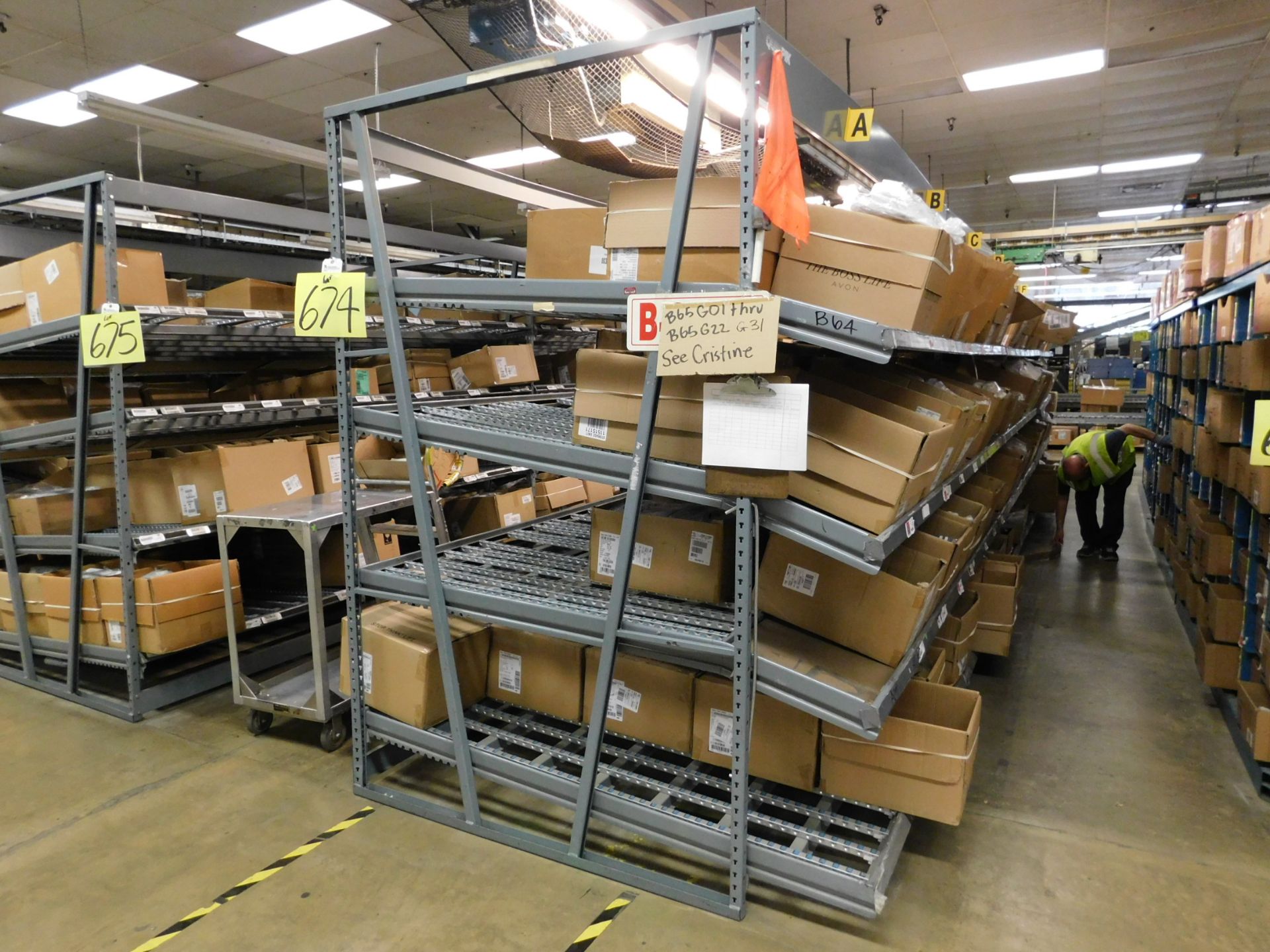 (Lot) Quikpik Inventory Case Flow Rack System