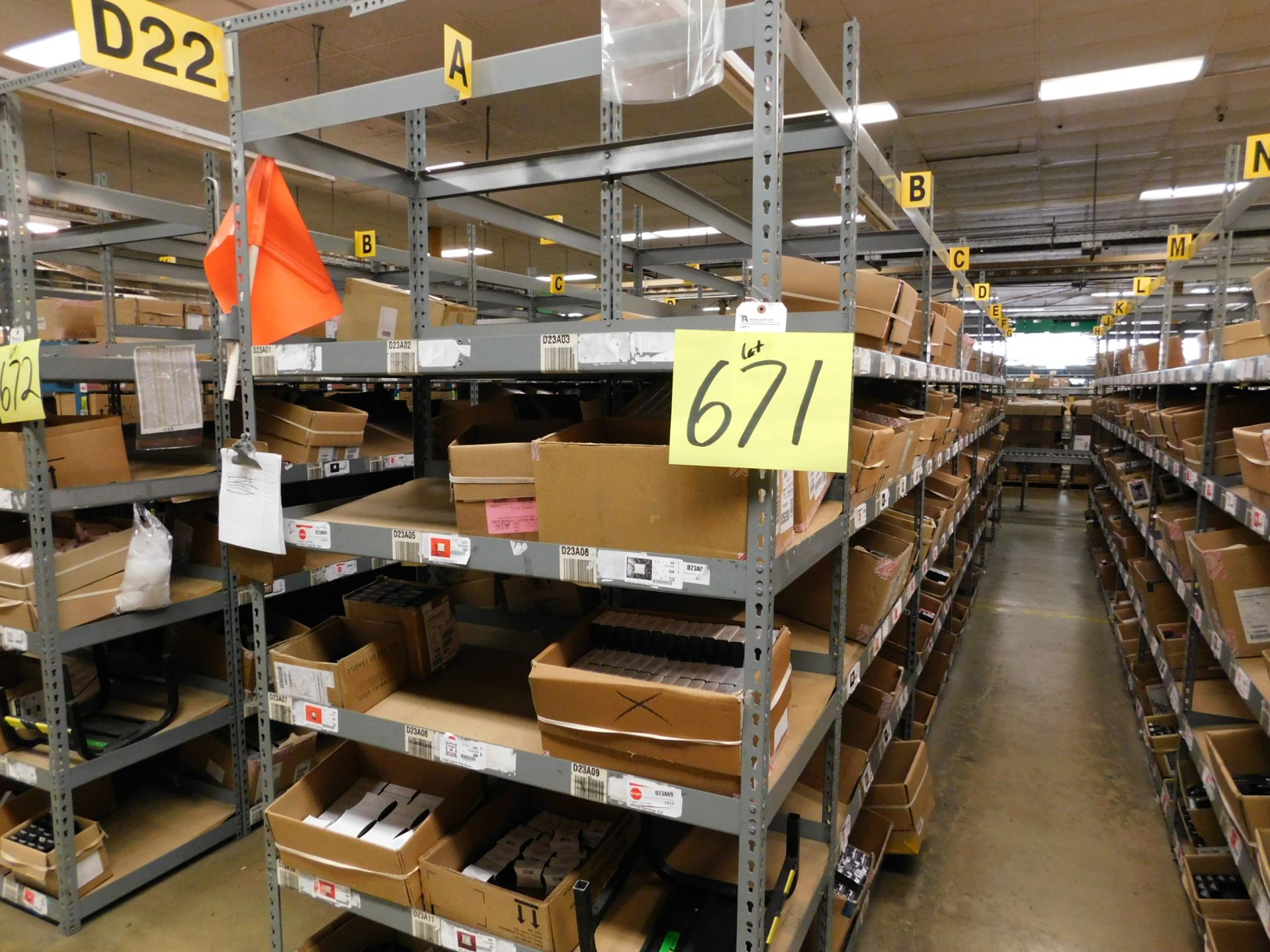 (Lot) Inventory Racks, Approx. (13), 2'x4'x8'T