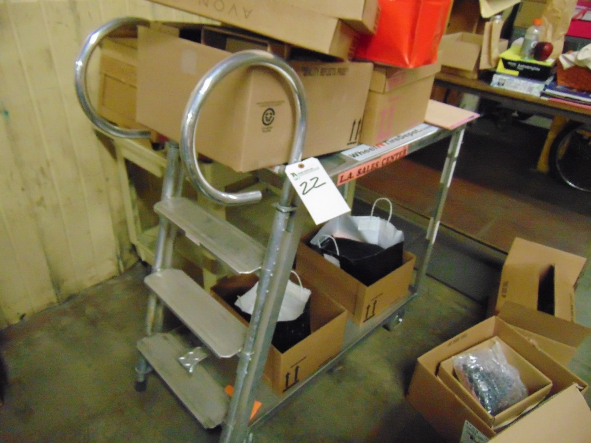 Aluminum Inventory Transport Cart (No Contents)