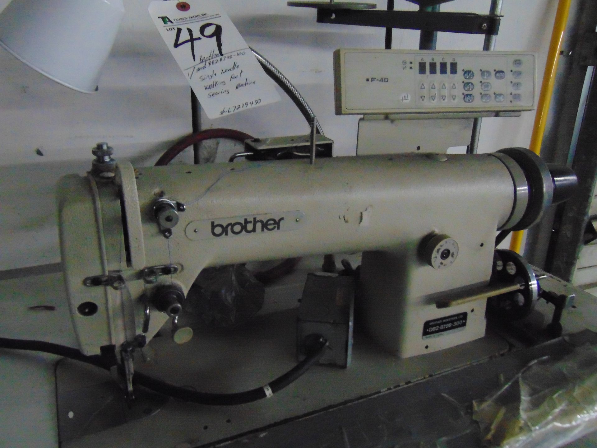 Brother mod. DB2-B798-300, Single Needle Walking - Image 2 of 2