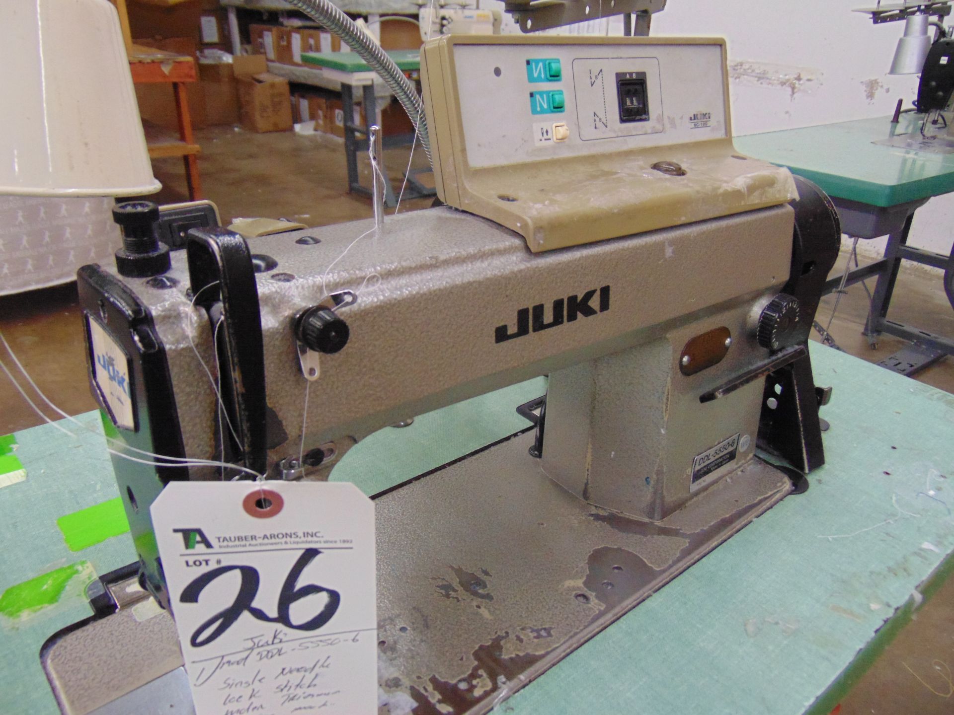 Juki mod. DDL-5550-6, Single Needle, Lock Stitch - Image 2 of 4