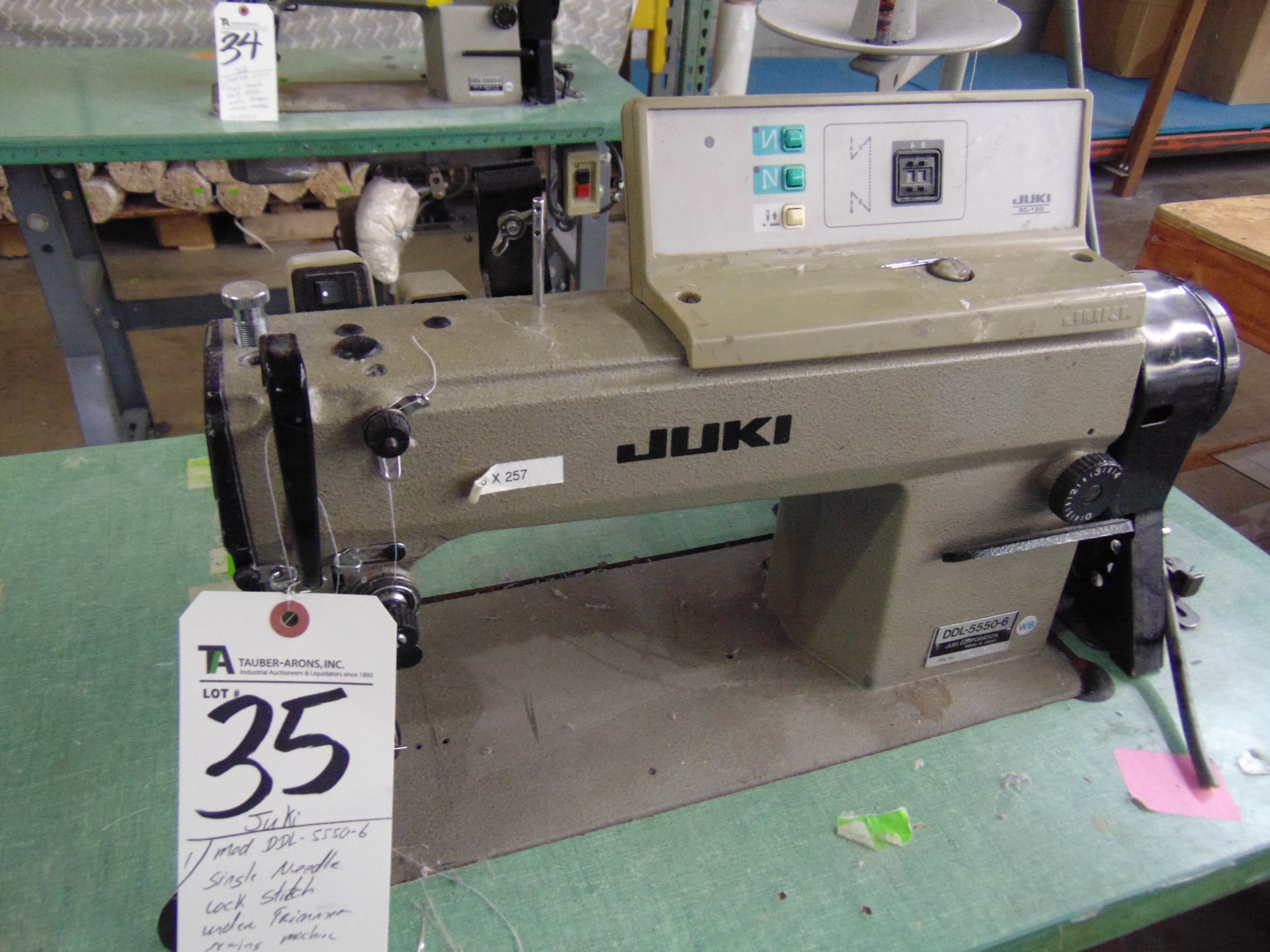 Juki mod. DDL-5550-6, Single Needle Lock - Image 2 of 4