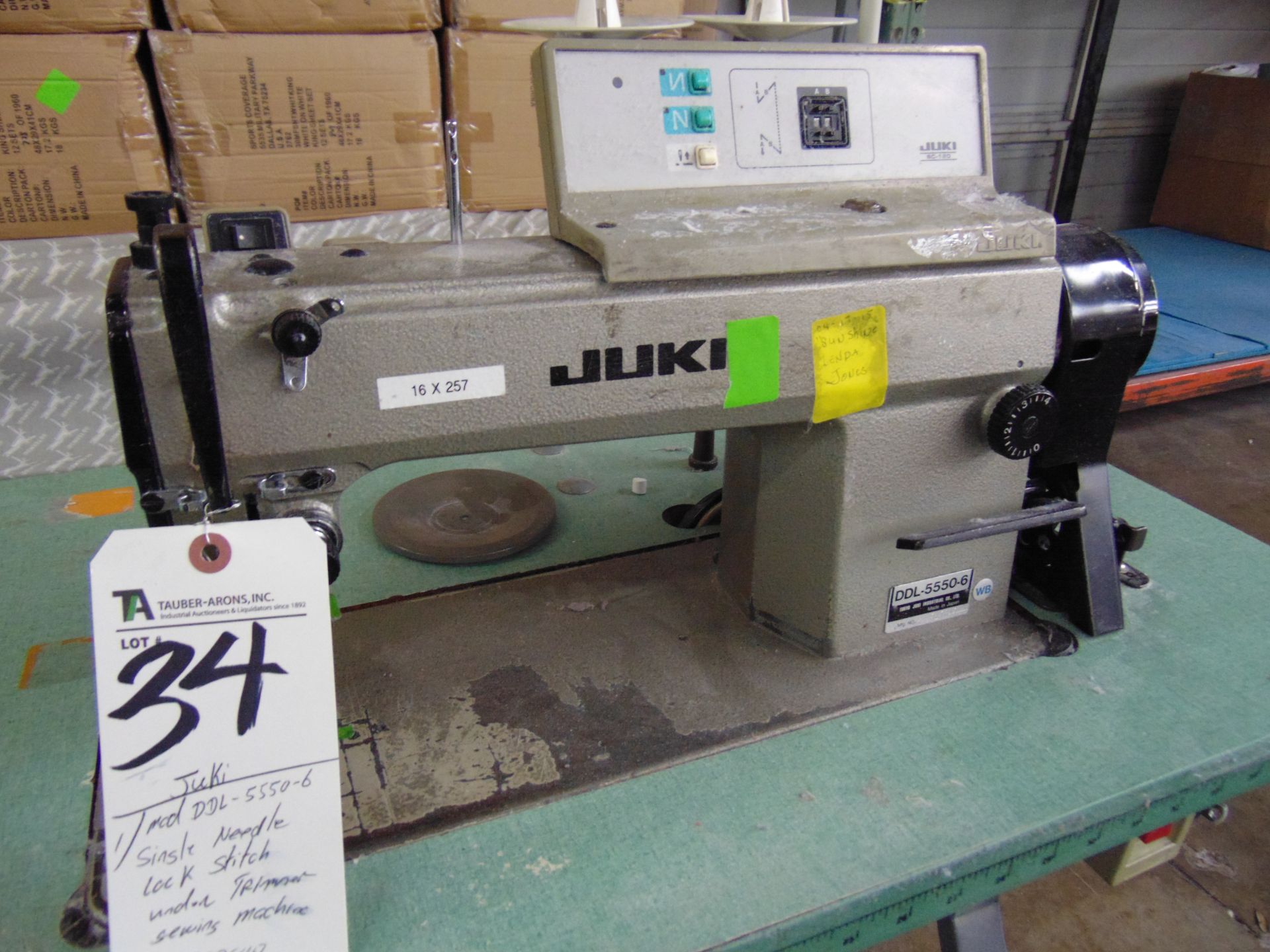 Juki mod. DDL-5550-6, Single Needle Lock - Image 2 of 4