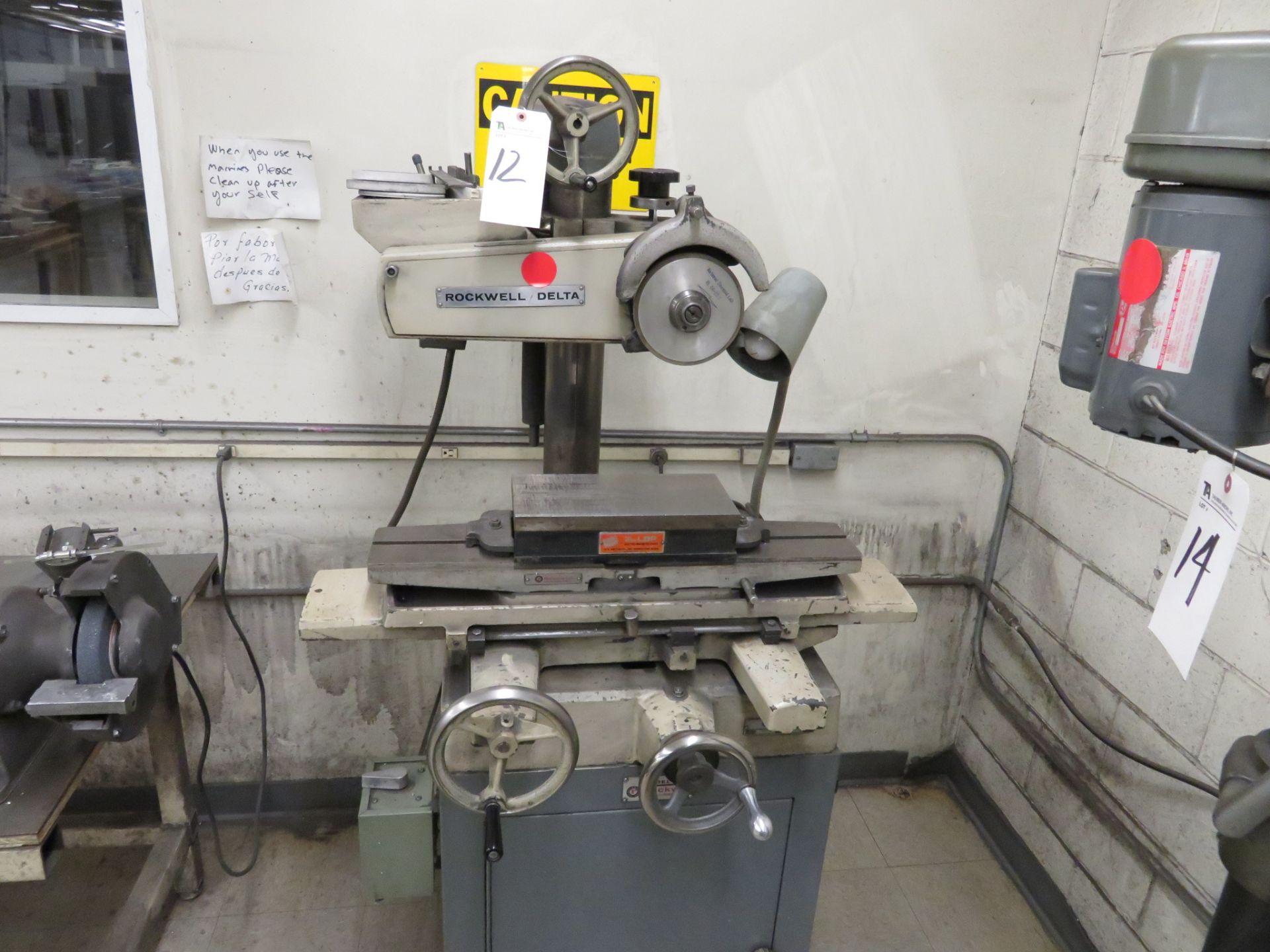 Rockwell/Delta mod. 24-150, Surface Grinder w/ LBP Electric Magnetic Chuck 6 x 12; S/N 1581446