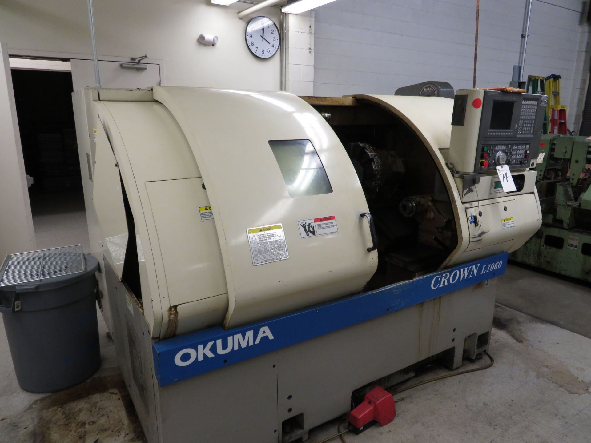 Okuma mod. Crown L1060 Type 762E CNC Turning Center, 12-Position Turret, Tailstock, 3-Jaw Chuck,