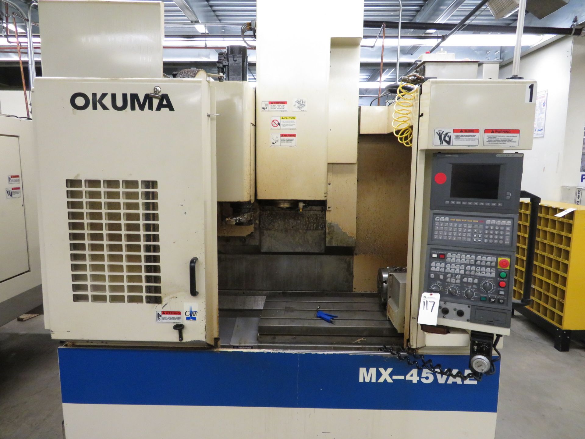 Okuma mod. MX-45VAE 4-Axis Vert. Machine Center 4th Axis Indexer, OSP700M Controls; S/N 9467