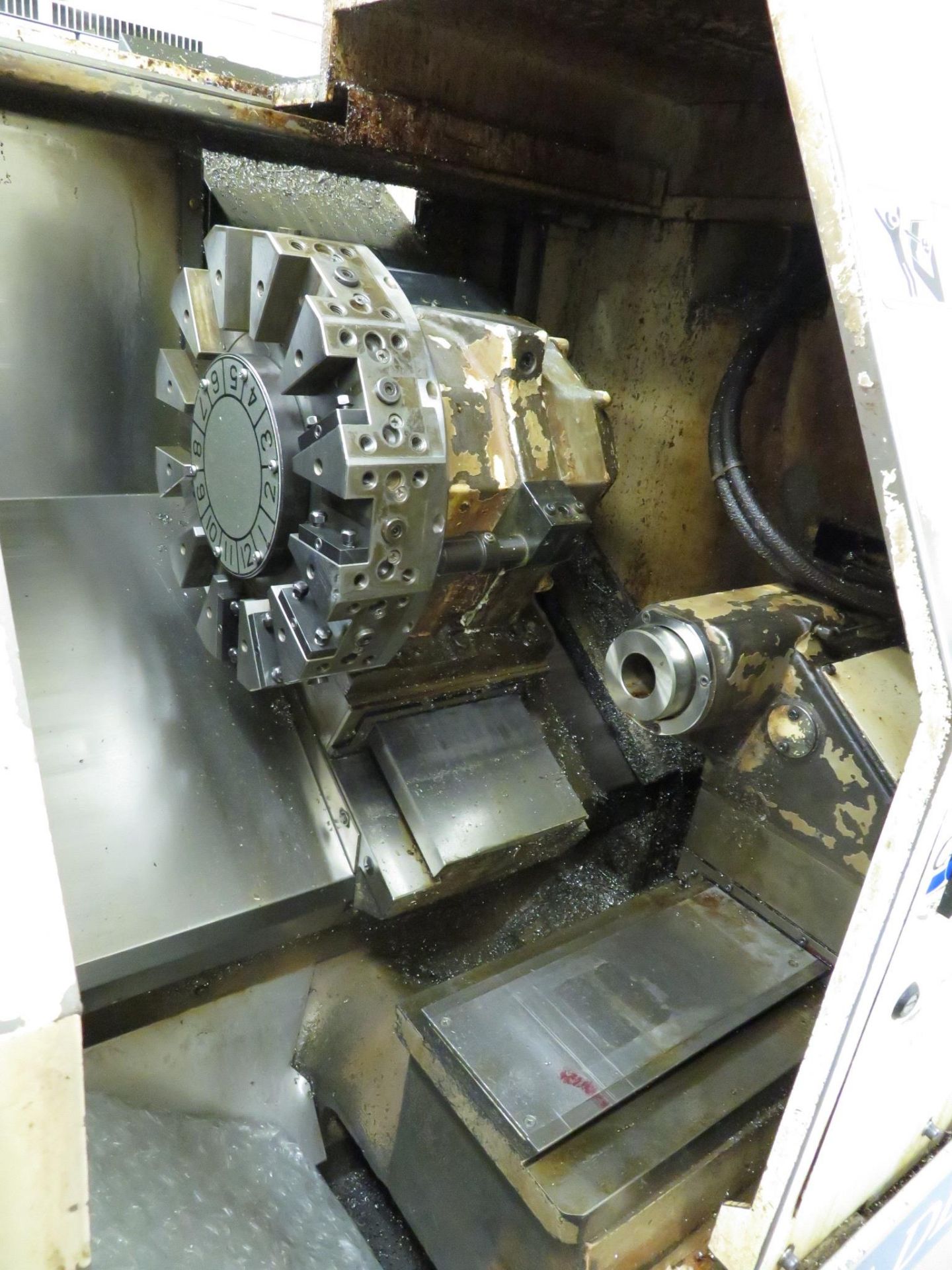 Okuma mod. Cadet LNC-8 CNC Turning Center, Tailstock, 12-Position Turret, 3-Jaw Chuck, OSP 700L - Image 7 of 8