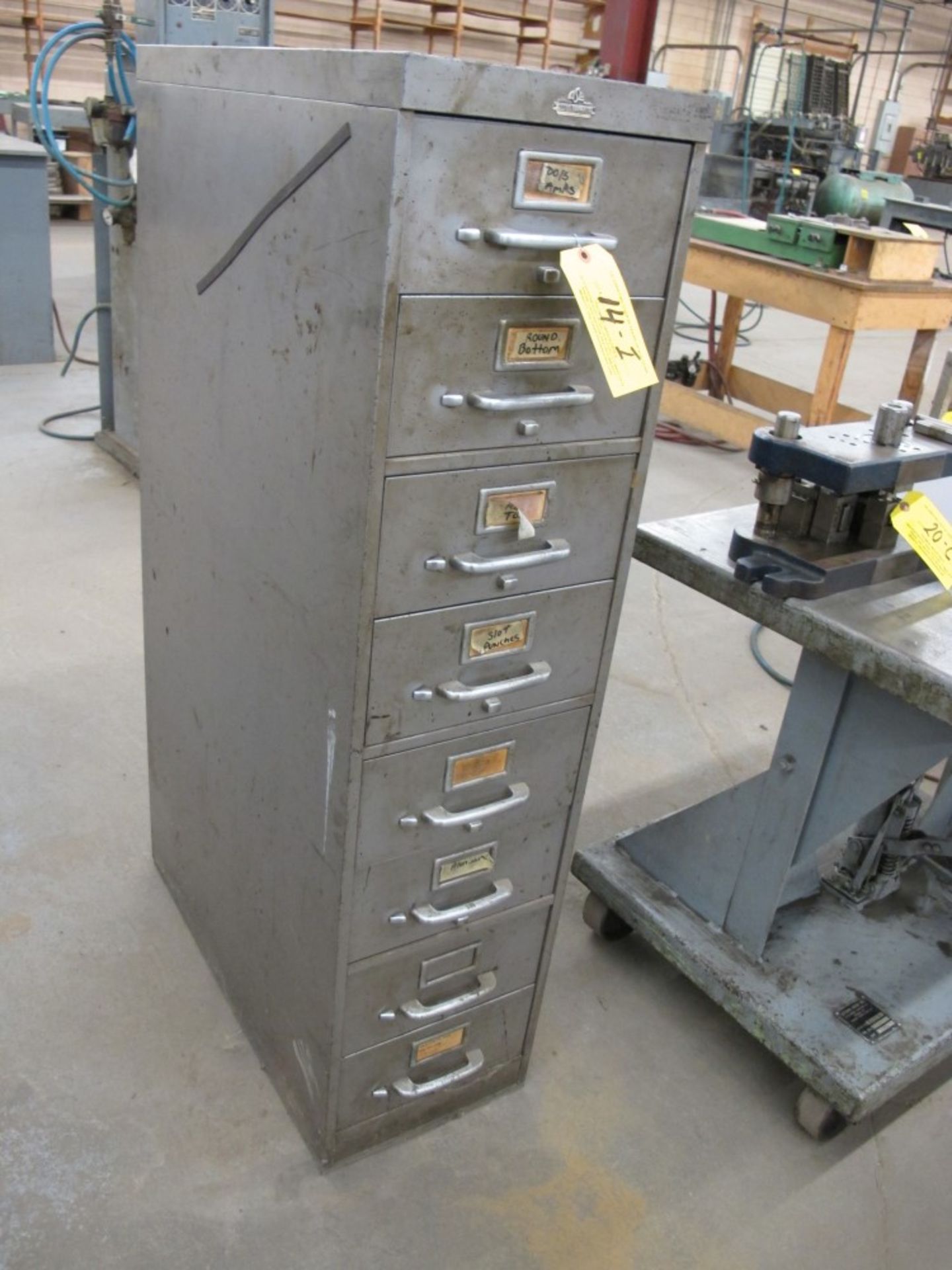 Cabinet w/ Contents - Assorted Punch Tooling