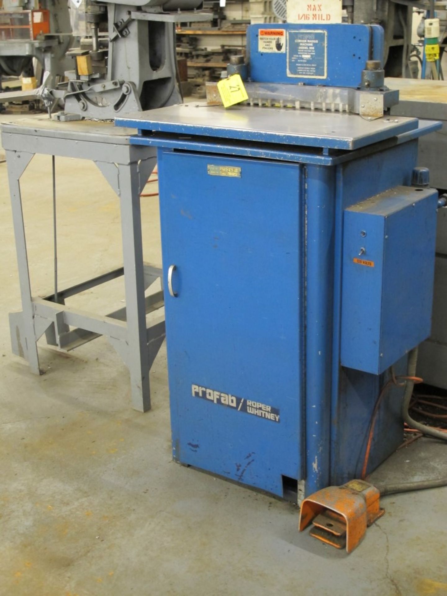 Roper Whitney/Profab Corner Radius Cutter