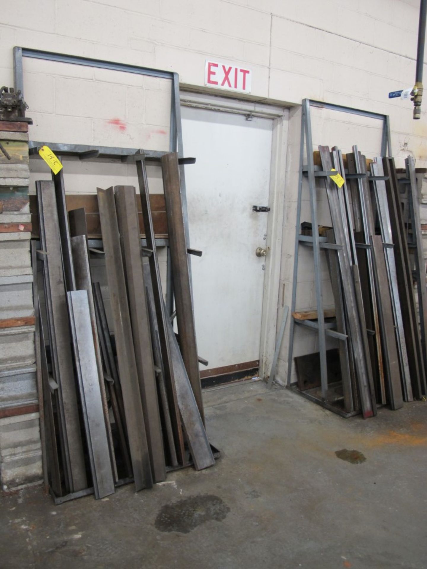 (2) Racks w/ Assorted Press Brake Dies