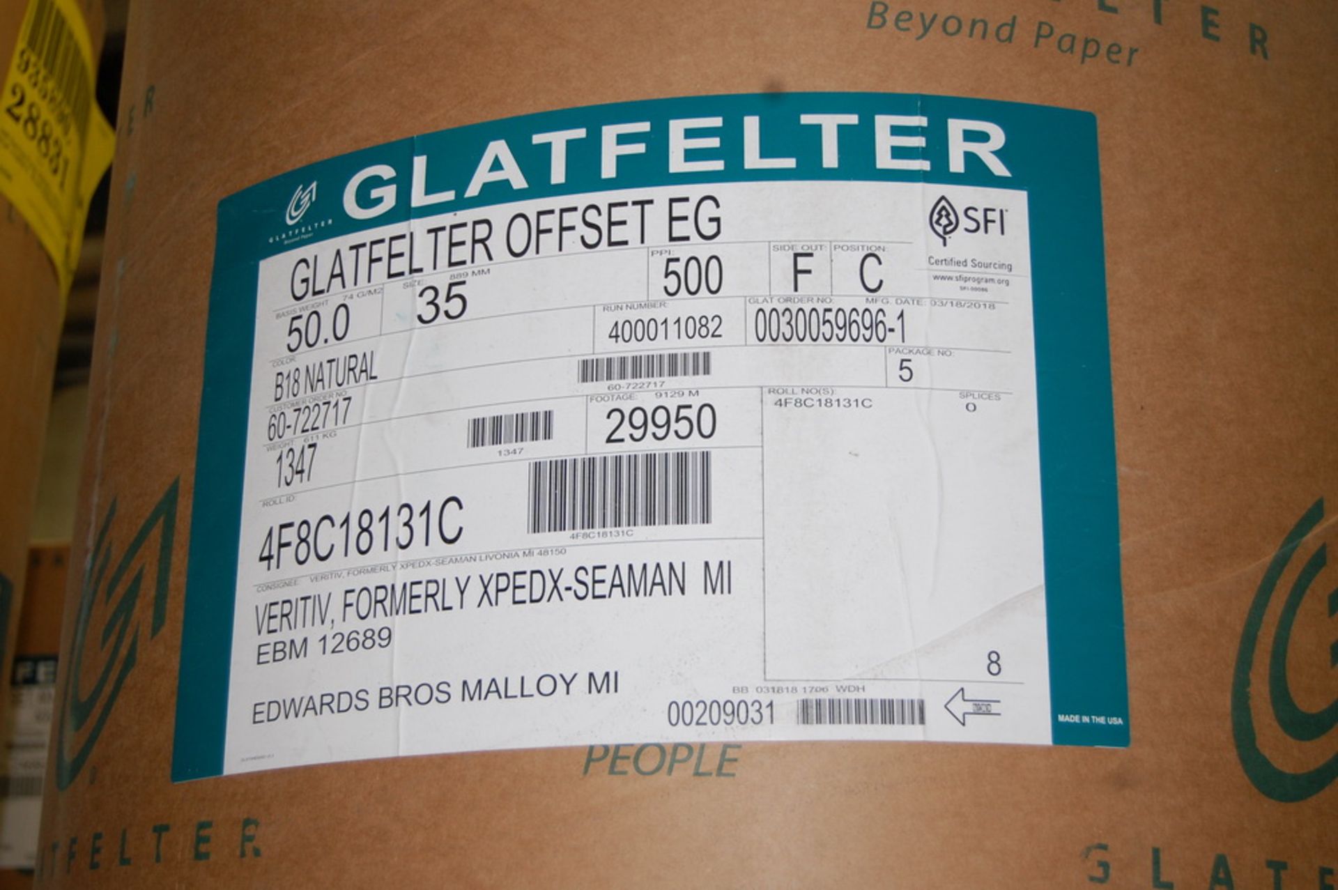 (27) Rolls - Glatfelter Paper - Image 4 of 14