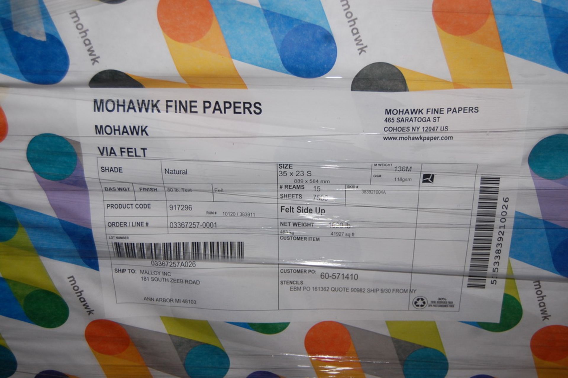 Inventory of Mohawk Flat Paper - Image 5 of 5