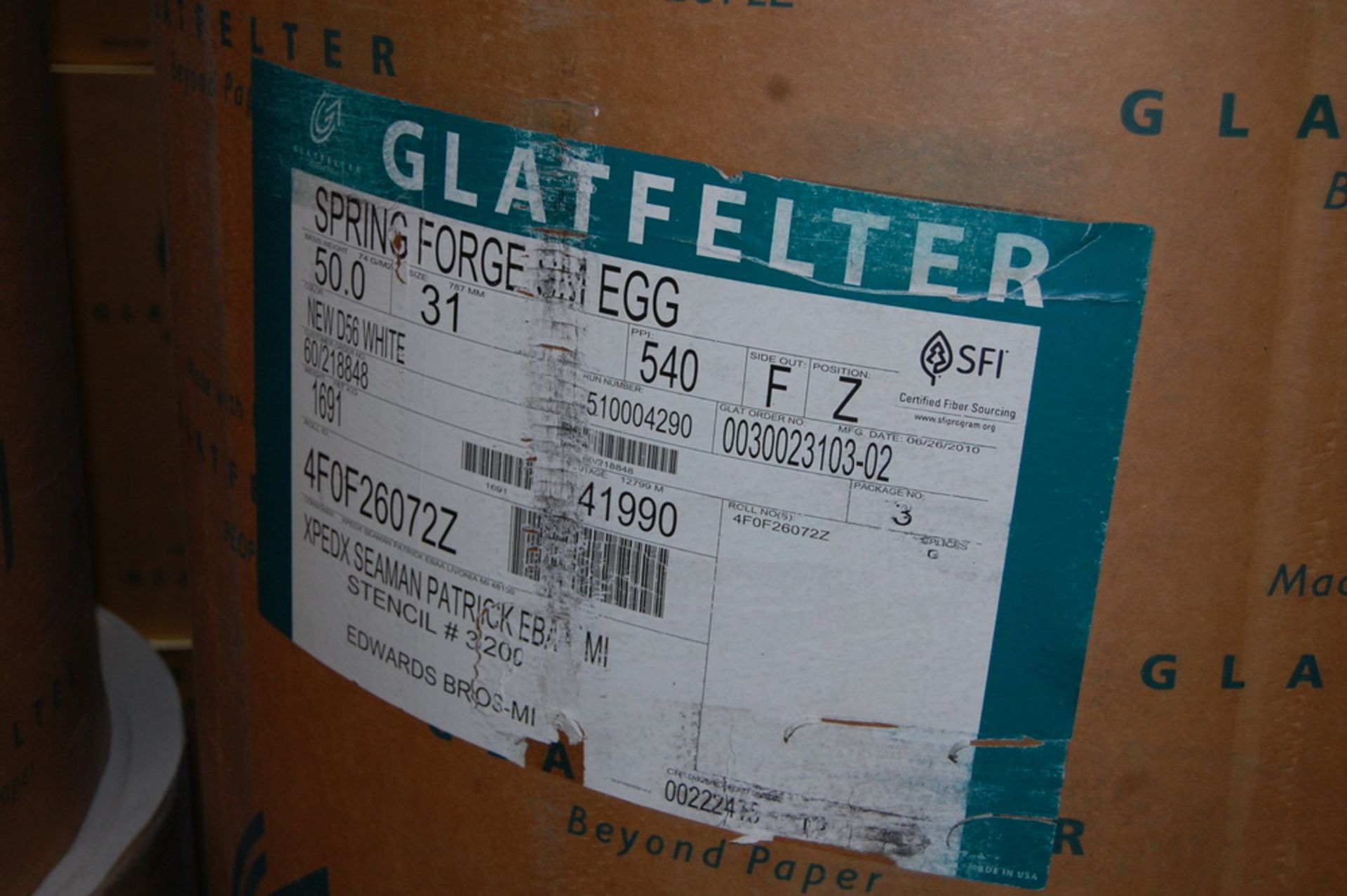 (27) Rolls - Glatfelter Paper - Image 6 of 14