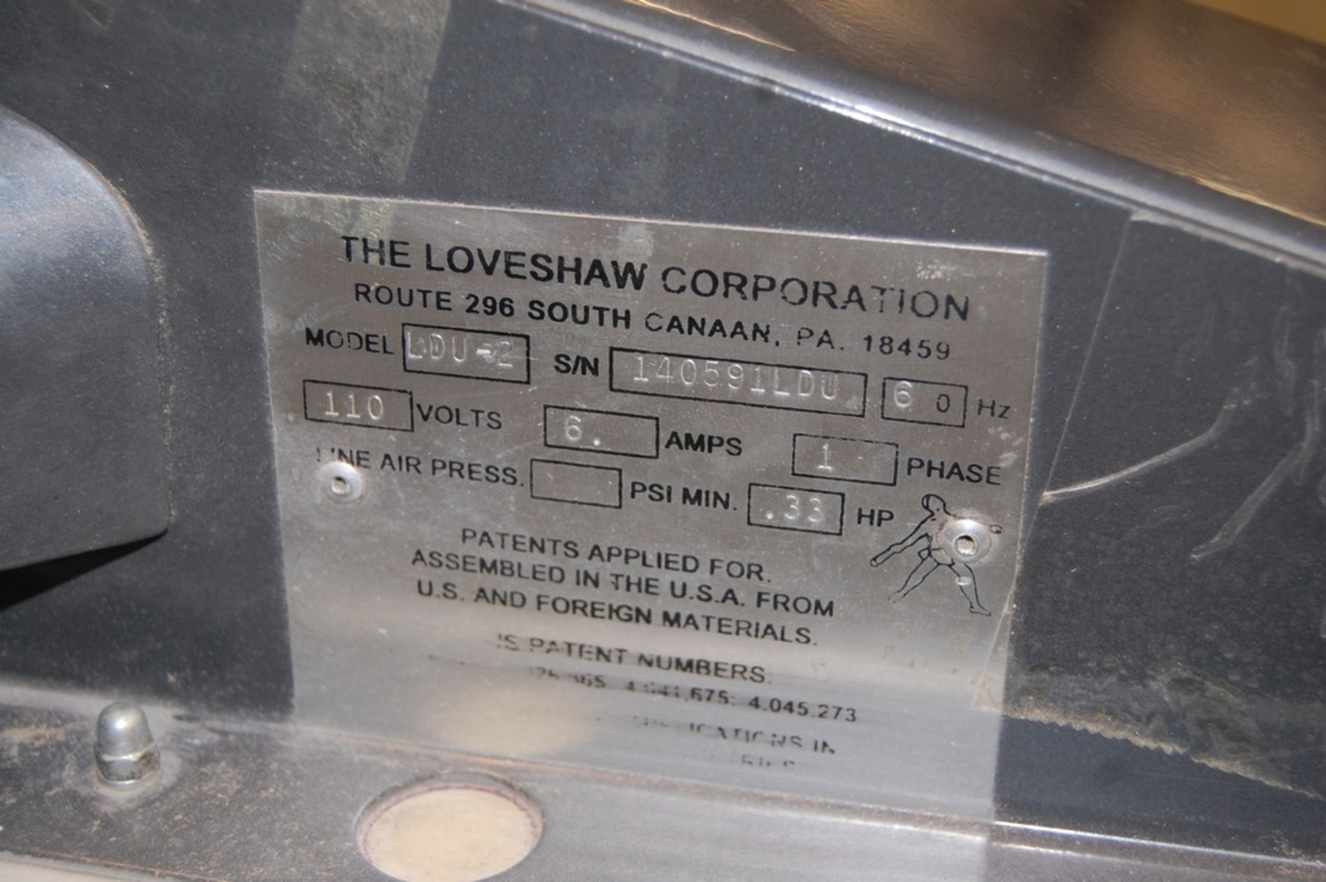 Loveshaw Model Little David LDU-2 Uniform Pressure Sensitive Case Sealer - Image 5 of 7