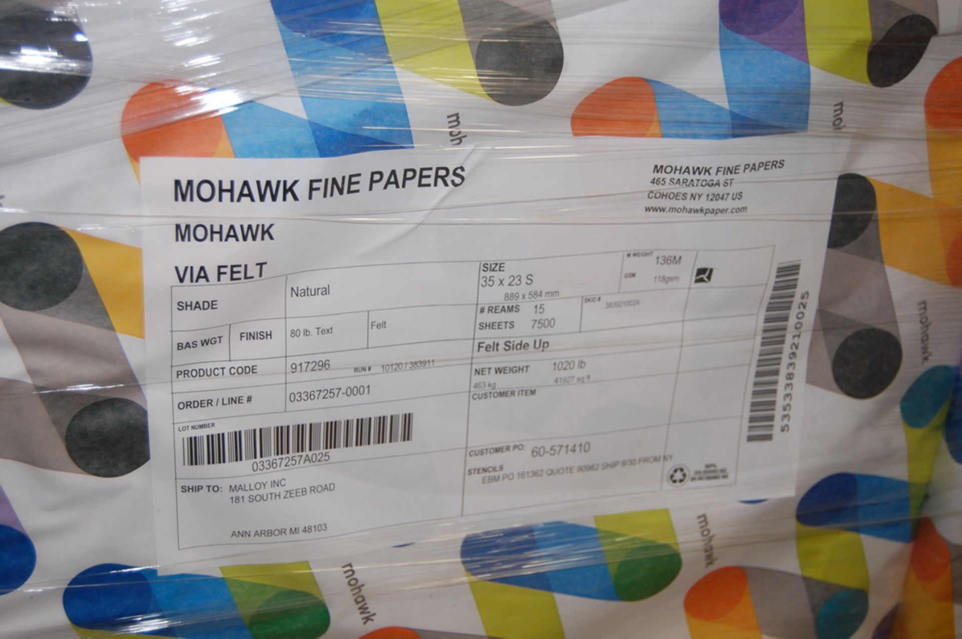 Inventory of Mohawk Flat Paper - Image 2 of 5