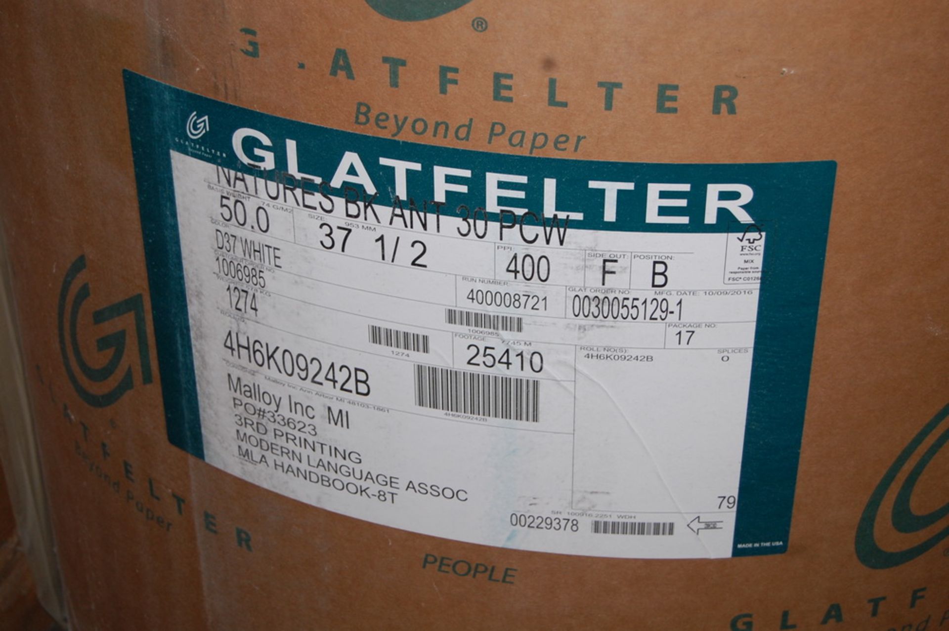 (27) Rolls - Glatfelter Paper - Image 8 of 14