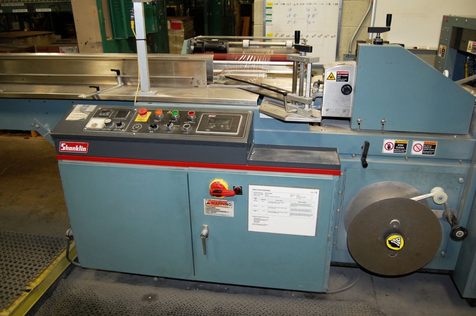 2004 Shanklin Model T-71 High Speed Dual Chamber Shrink Wrapper and Shrink Tunnel - Image 5 of 18