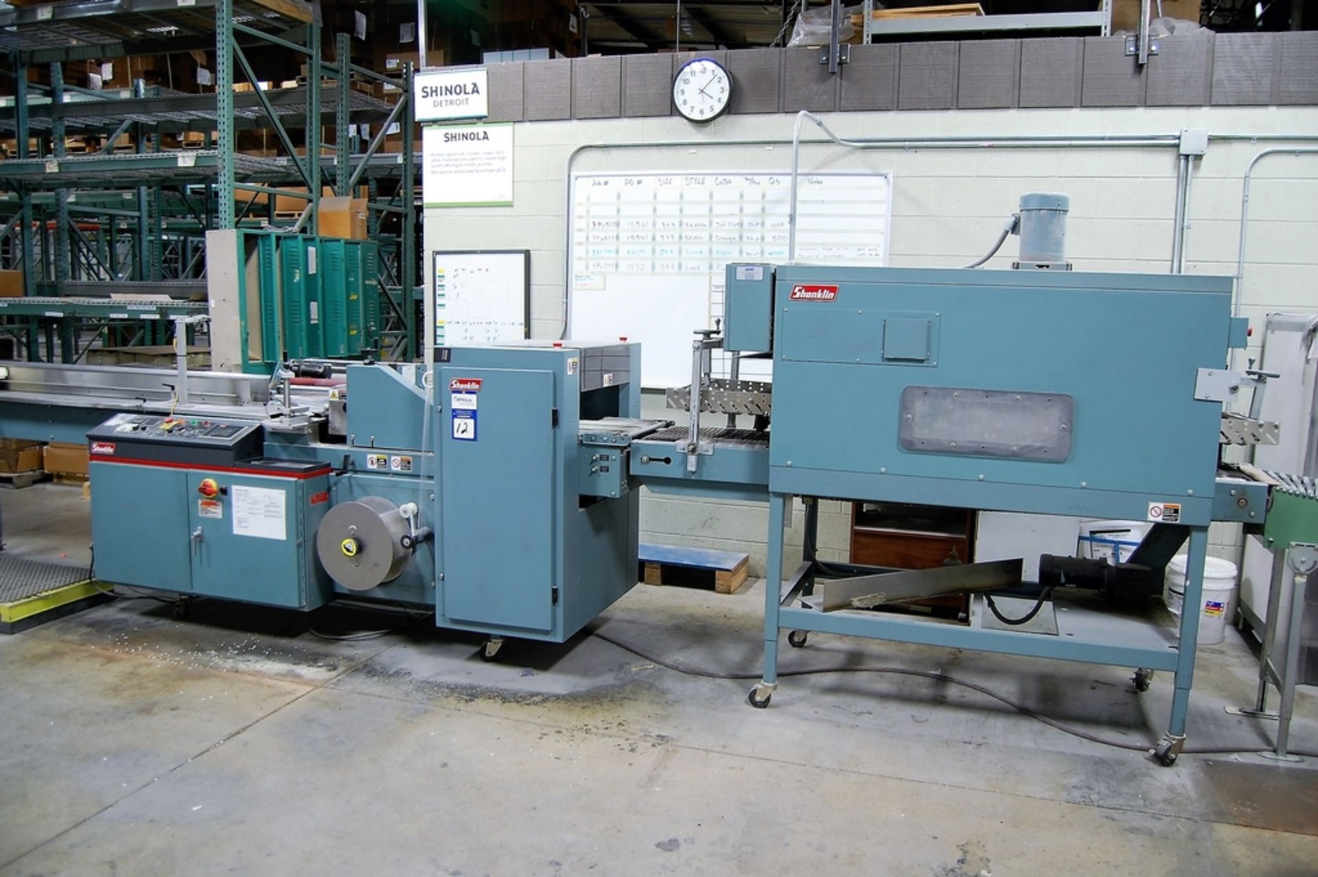 2004 Shanklin Model T-71 High Speed Dual Chamber Shrink Wrapper and Shrink Tunnel - Image 2 of 18