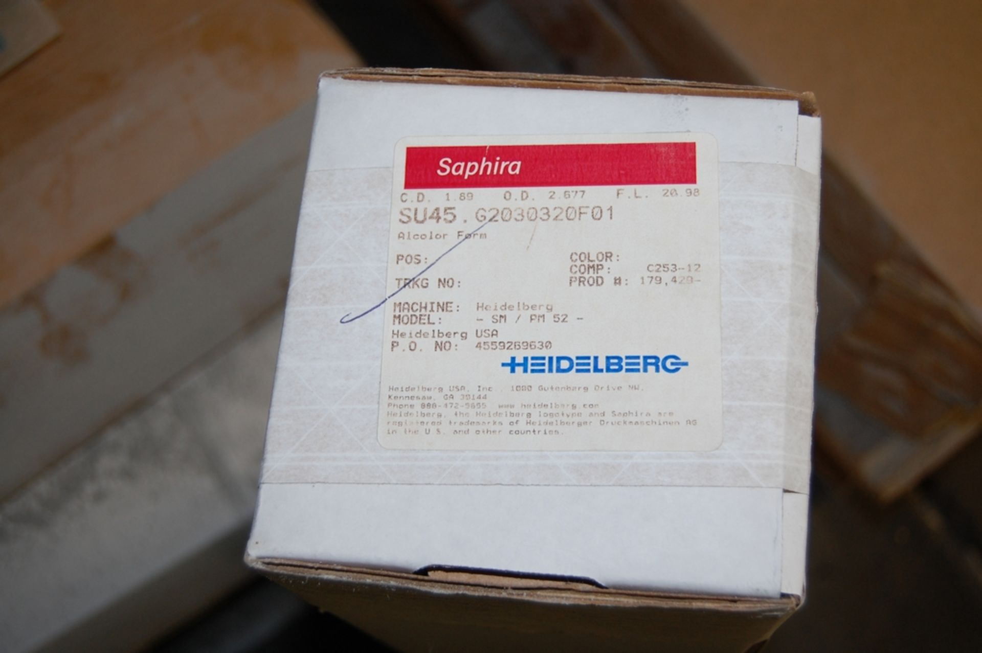 (1) Pallet with Heidelberg Spare Parts - Image 3 of 3
