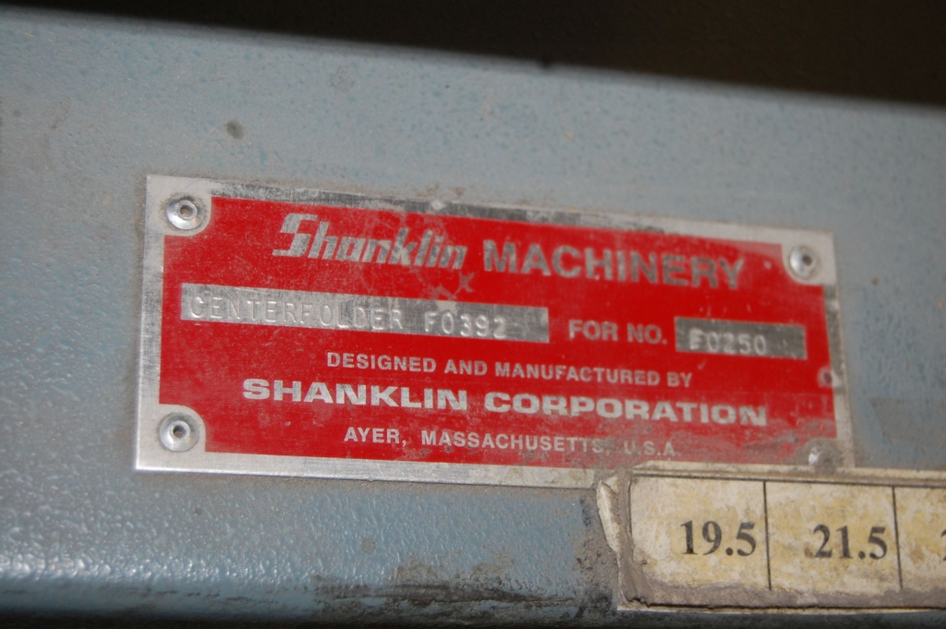 2002 Shanklin Model T-62 High Speed Dual Chamber Shrink Wrapper, Centerfolder and Shrink Tunnel - Image 11 of 12