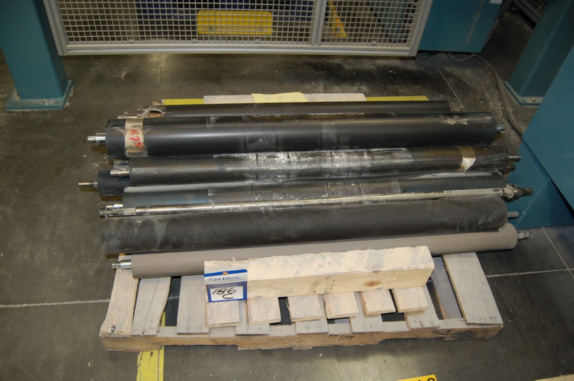 Pallet with Set of Timson Rubber Inking Rollers