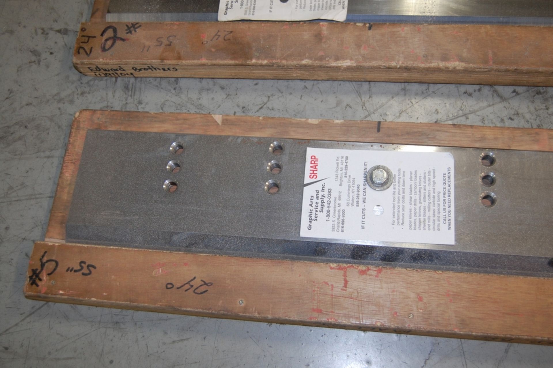 Lot of (4) Spare Blades for Polar #115 Cutter - Image 2 of 2