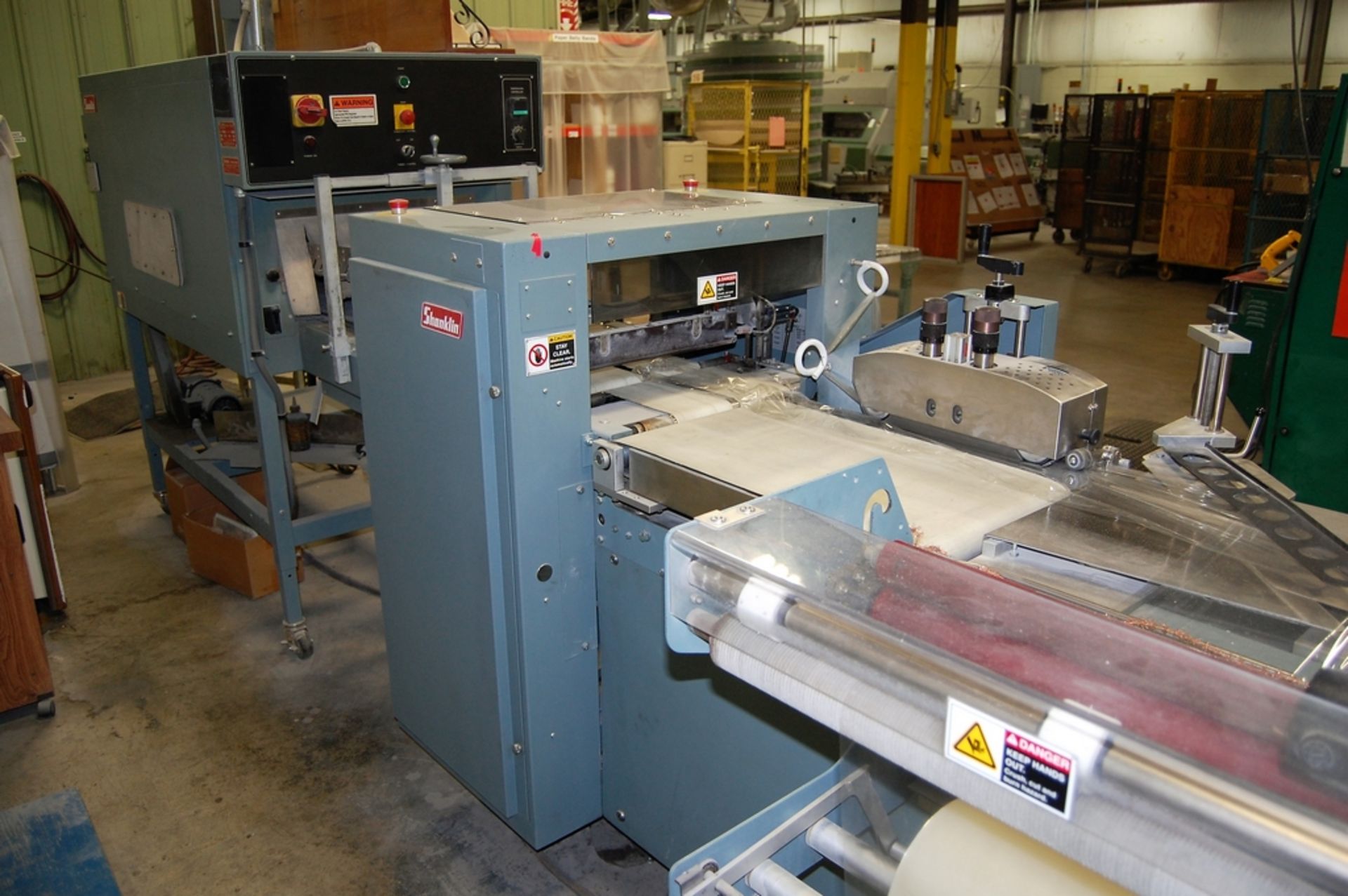 2004 Shanklin Model T-71 High Speed Dual Chamber Shrink Wrapper and Shrink Tunnel - Image 10 of 18