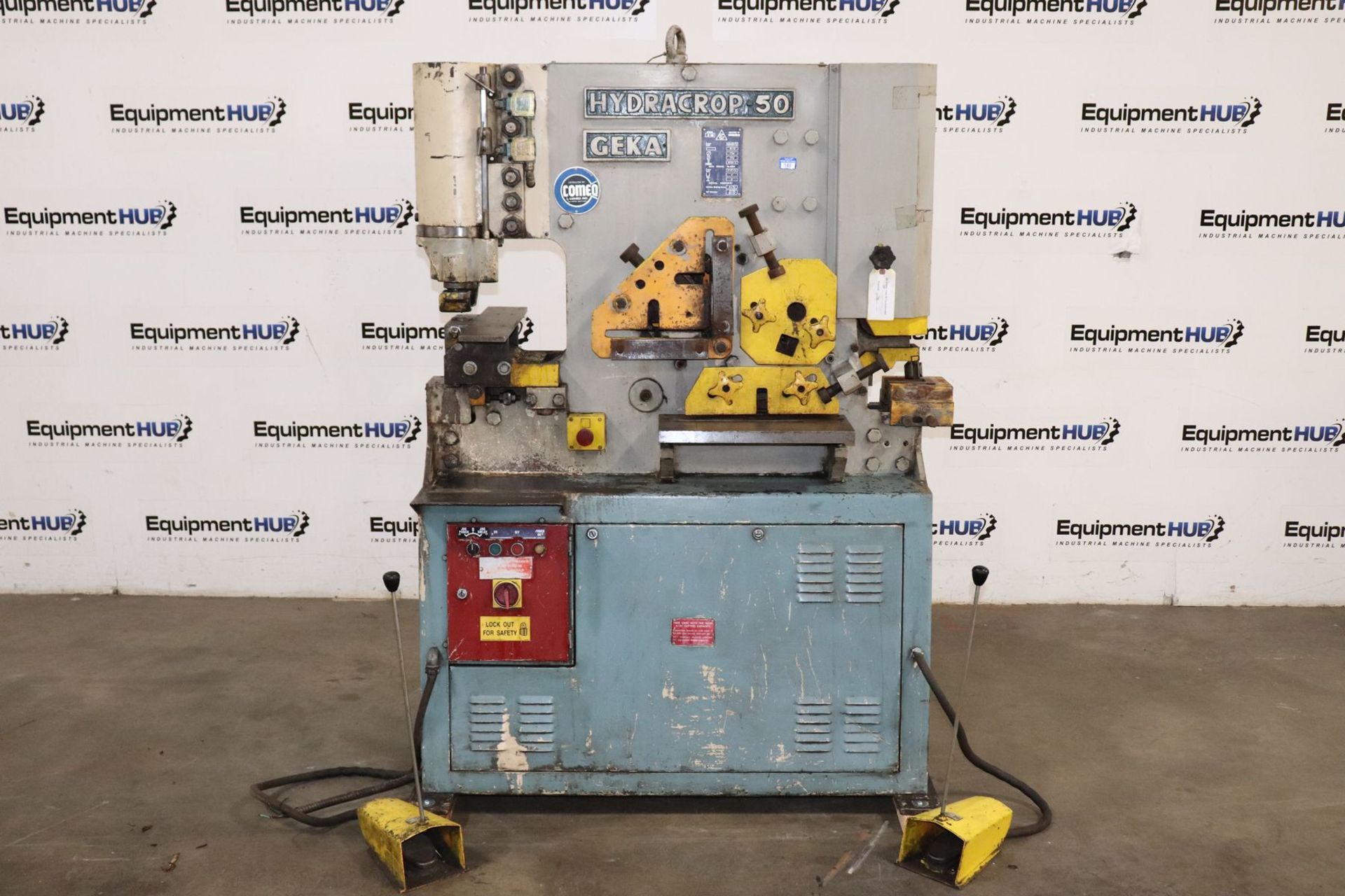 Geka H-50 Hydracrop 55 Ton Multi-Station Hydraulic Ironworker