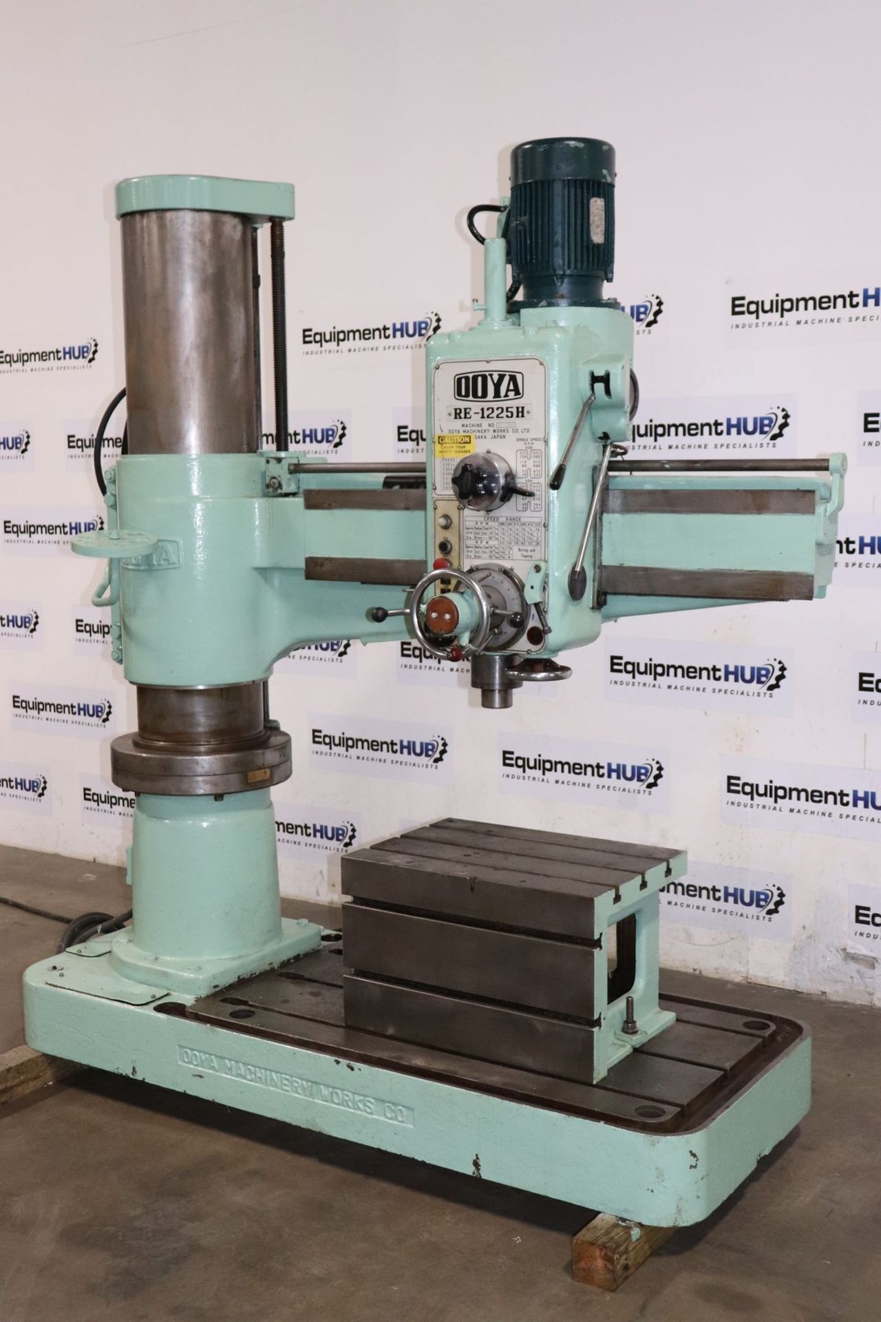 Ooya RE-1225H 4′ x 13″ Drilling & Tapping Radial Arm Drill - Image 3 of 11