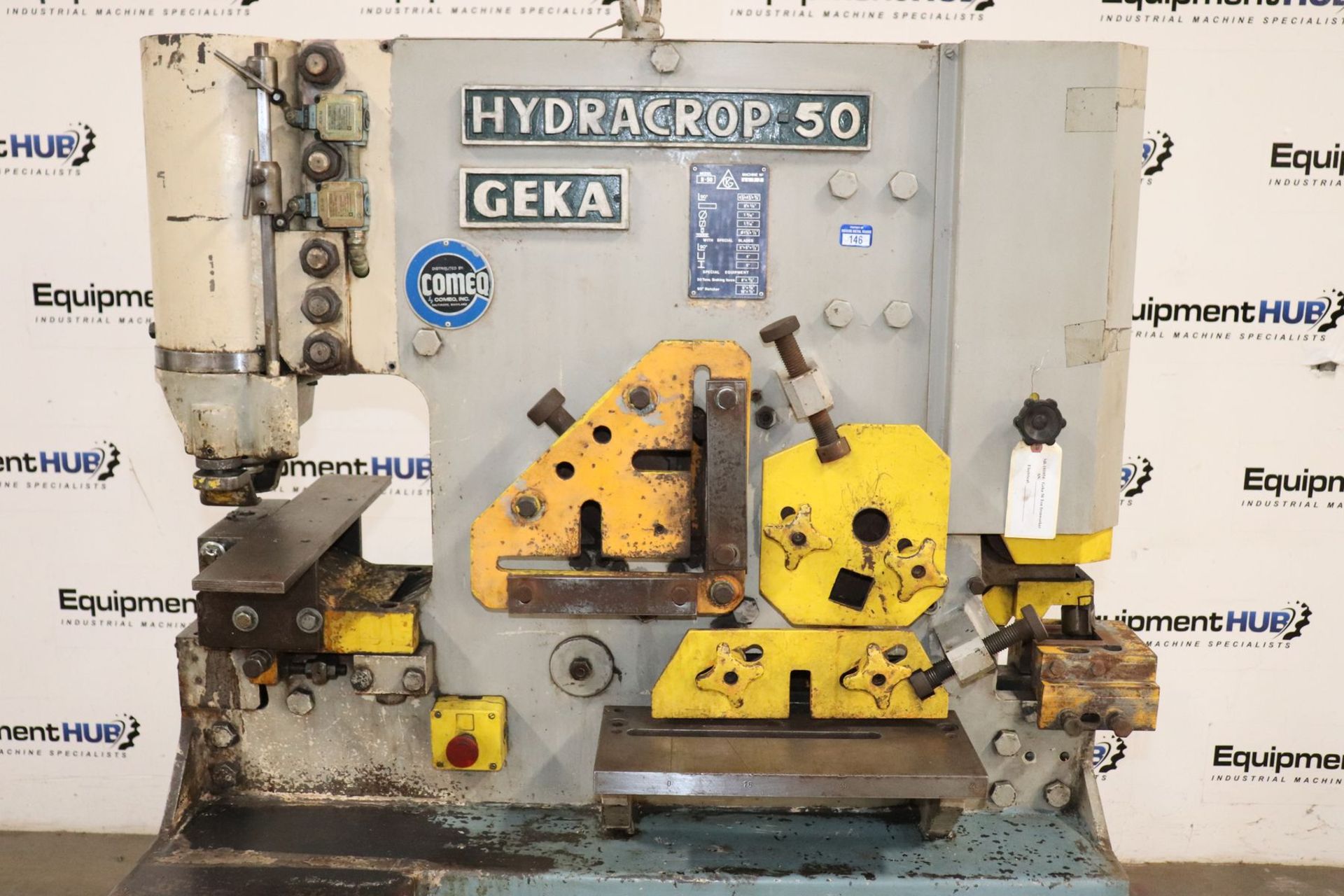 Geka H-50 Hydracrop 55 Ton Multi-Station Hydraulic Ironworker - Image 6 of 12