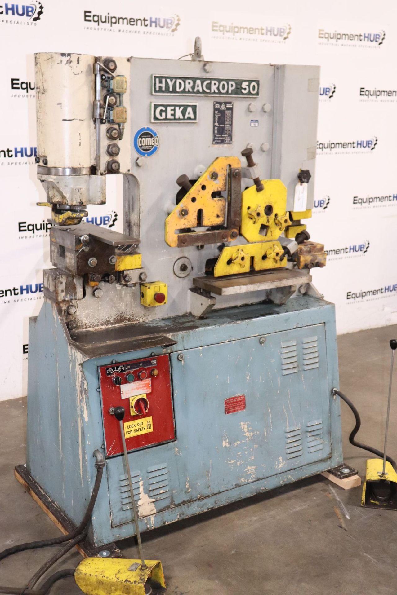 Geka H-50 Hydracrop 55 Ton Multi-Station Hydraulic Ironworker - Image 4 of 12