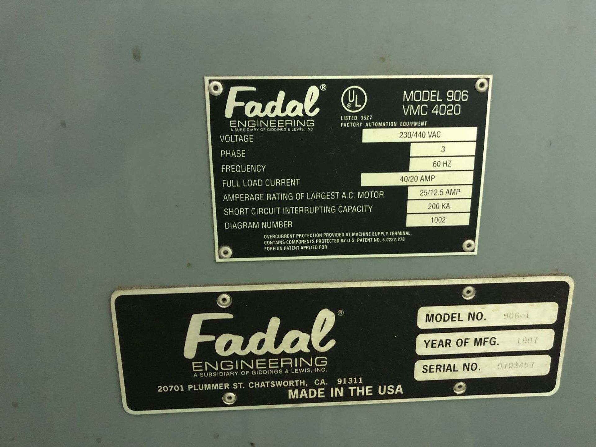 Fadal 906-1 4020 CNC Vertical Machining Center - Image 11 of 12