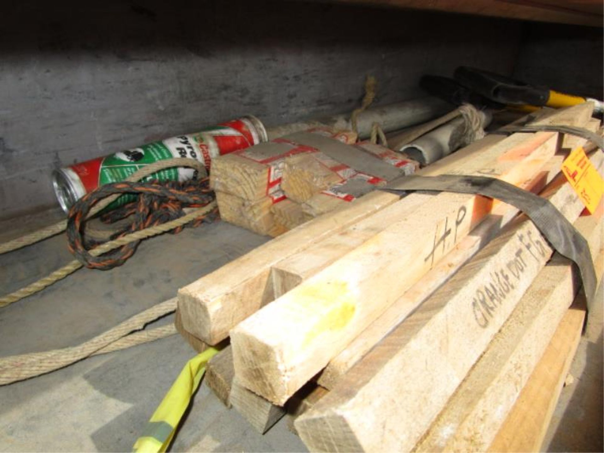 Lot - (2) Stanley Accuscape Shovels, Small Tool Box w/ Tools, (2) Trowels, Wrench Set, Stakes, Etc. - Image 5 of 6