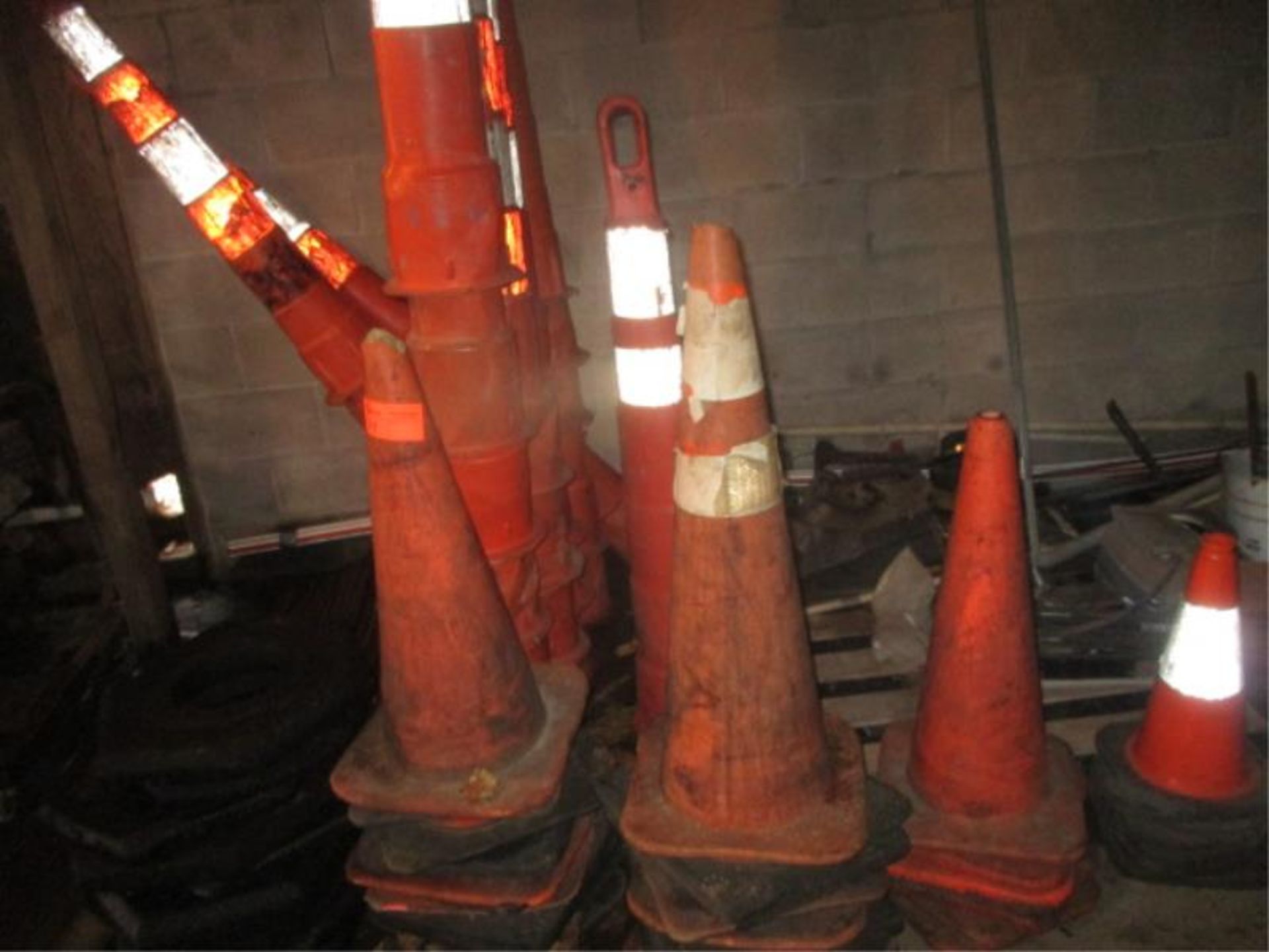 Lot Of Contruction Site Safety Cones